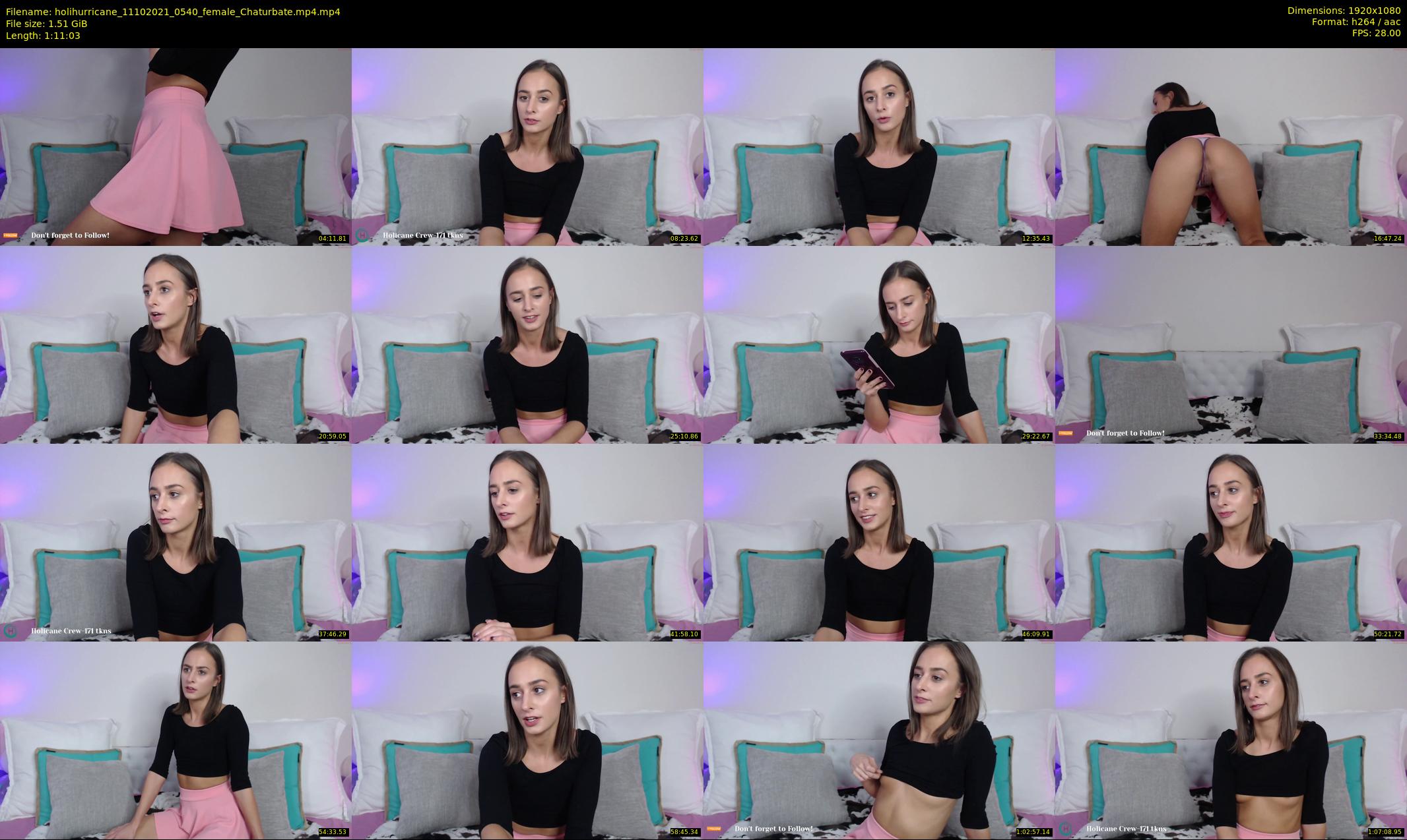 holihurricane — 72 minute Chaturbate female cam show recording, 1080p, Oct 11, 2021