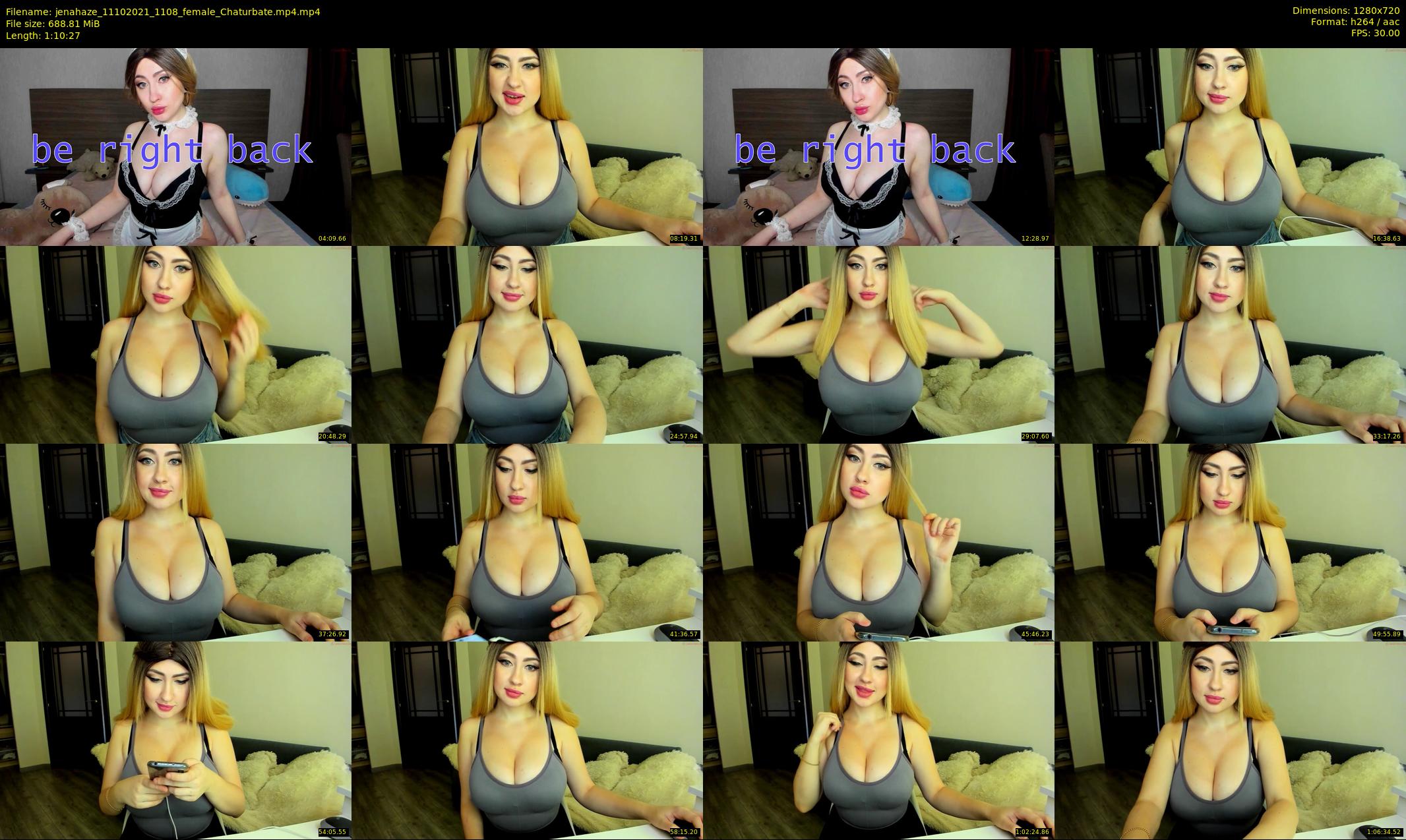 jenahaze — 71 minute Chaturbate female cam show recording, 720p, Oct 11, 2021
