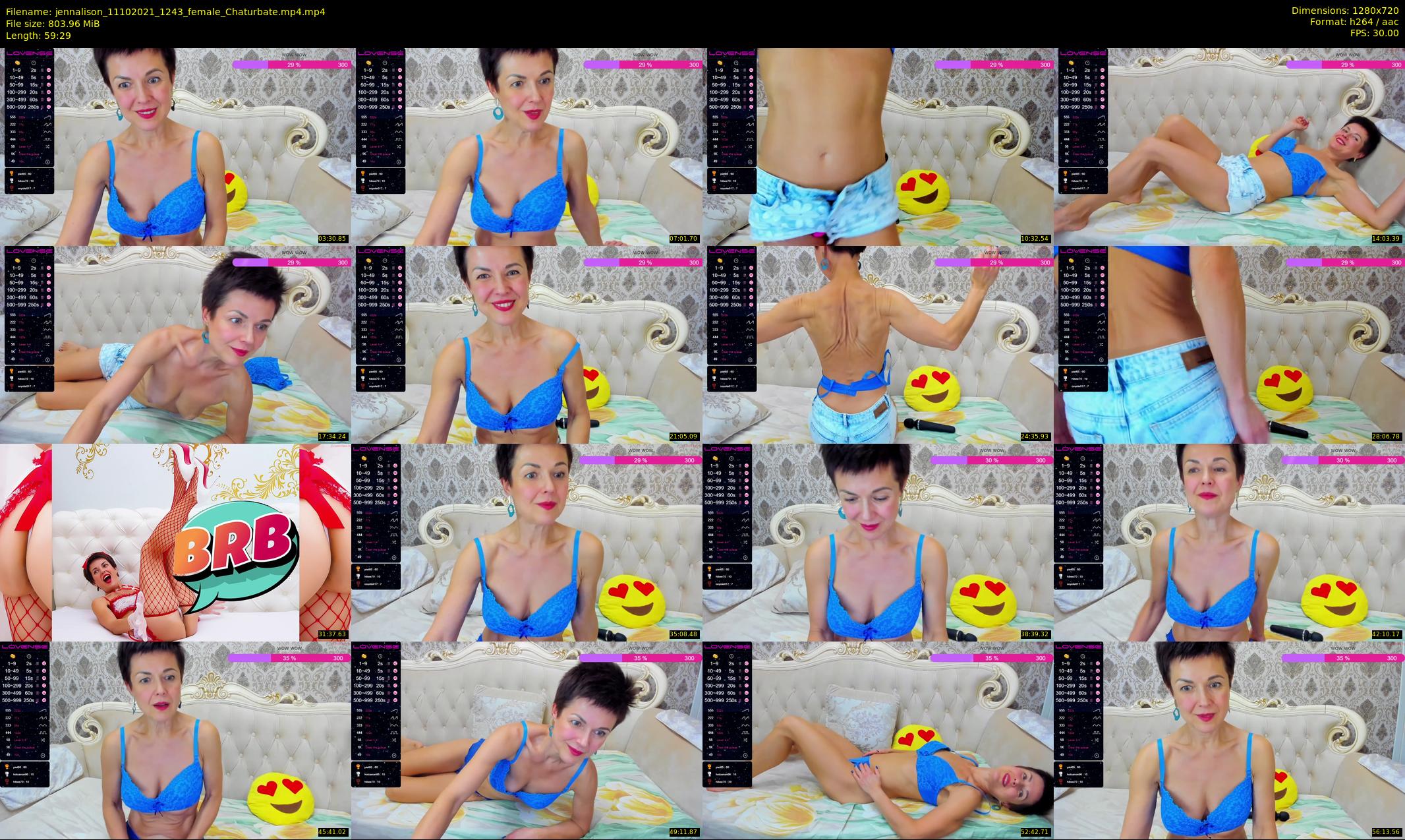 jennalison — 60 minute Chaturbate female cam show recording, 720p, Oct 11, 2021