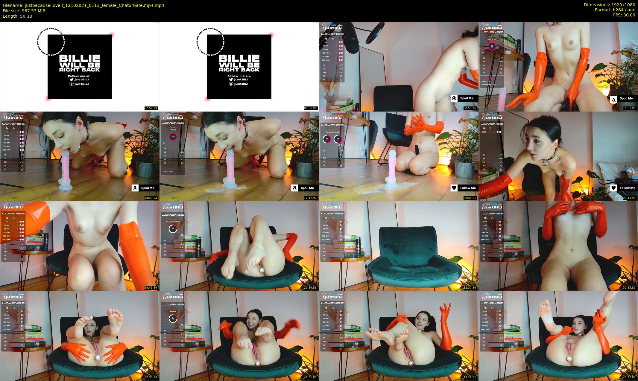justbecauseiloveit — 51 minute Chaturbate female cam show recording, 1080p, Oct 12, 2021
