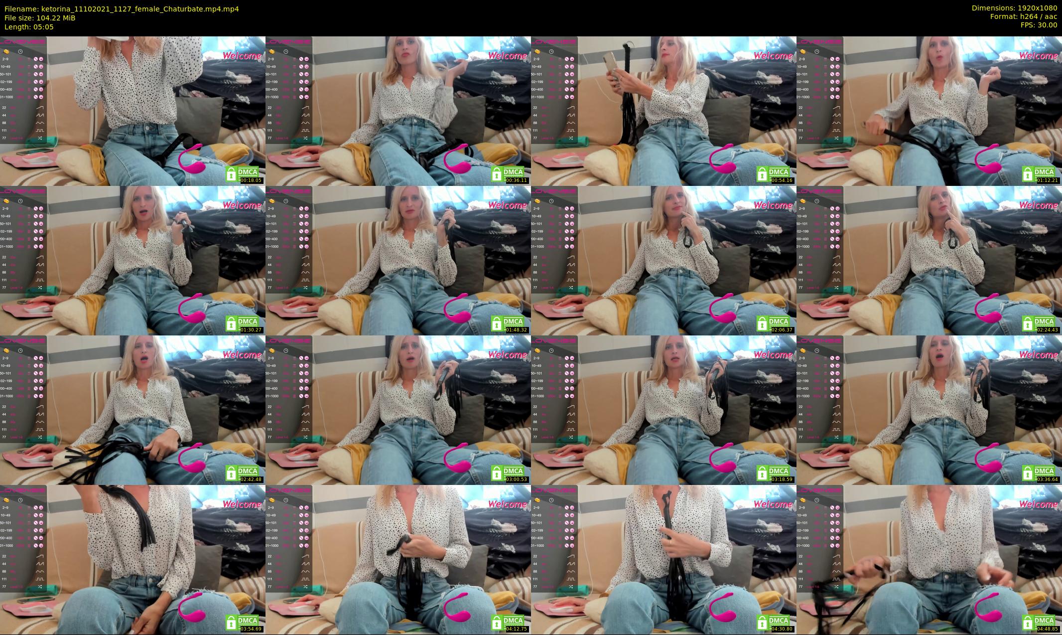 ketorina — 6 minute Chaturbate female cam show recording, 1080p, Oct 11, 2021