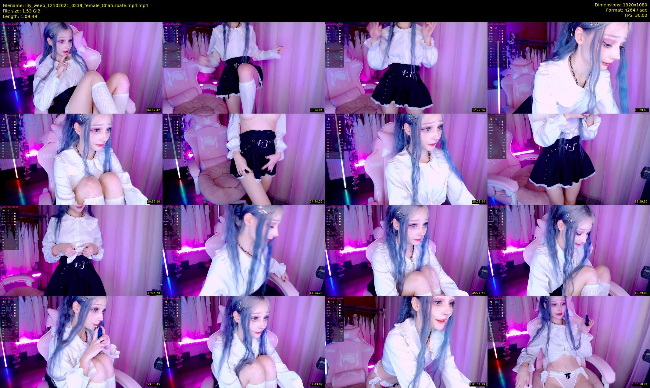 lily_weep — 70 minute Chaturbate female cam show recording, 1080p, Oct 12, 2021