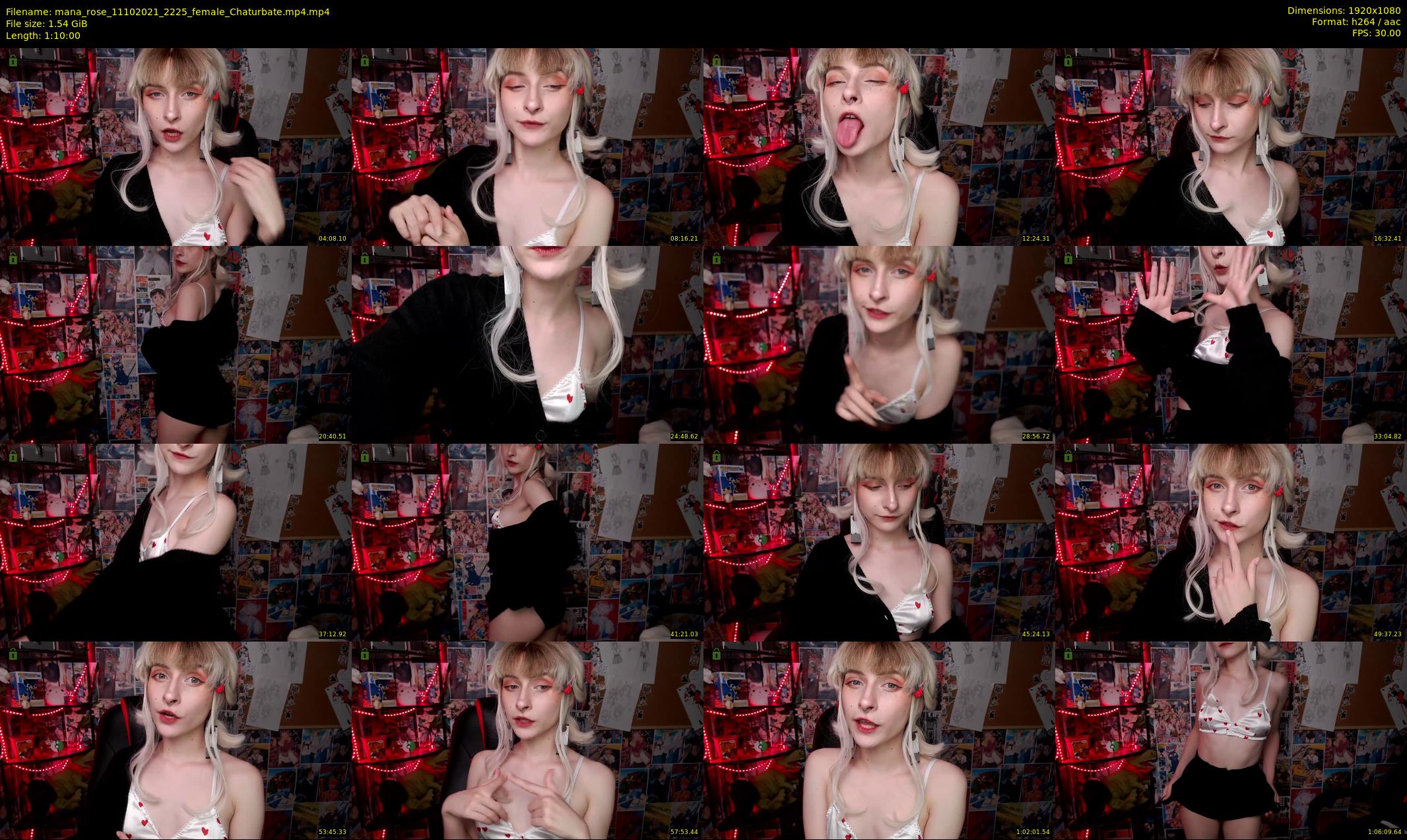 mana_rose — 70 minute Chaturbate female cam show recording, 1080p, Oct 11, 2021