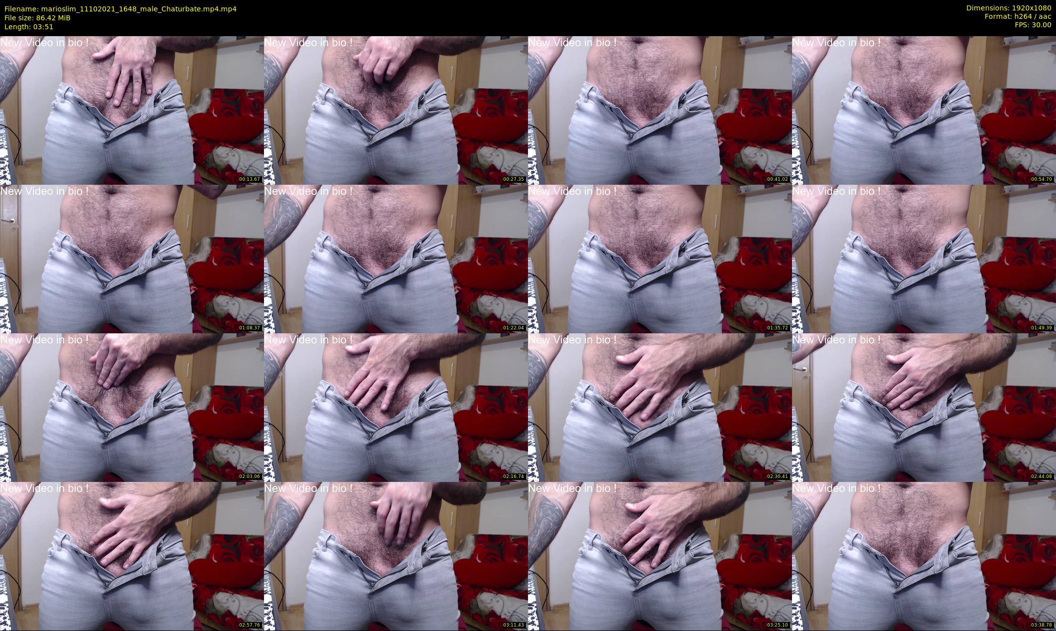 marioslim — 4 minute Chaturbate male cam show recording, 1080p, Oct 11, 2021