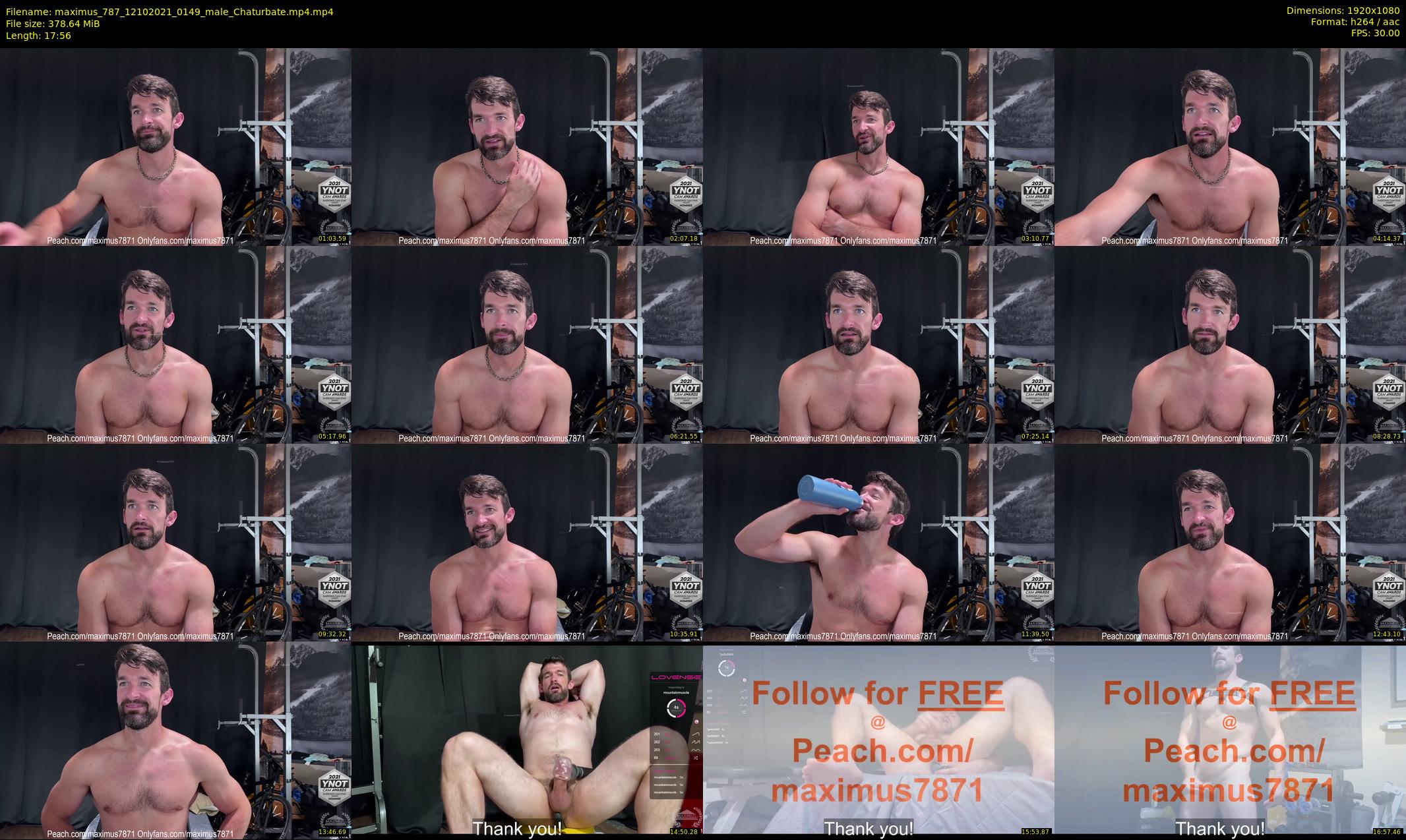 maximus_787 — 18 minute Chaturbate male cam show recording, 1080p, Oct 12, 2021