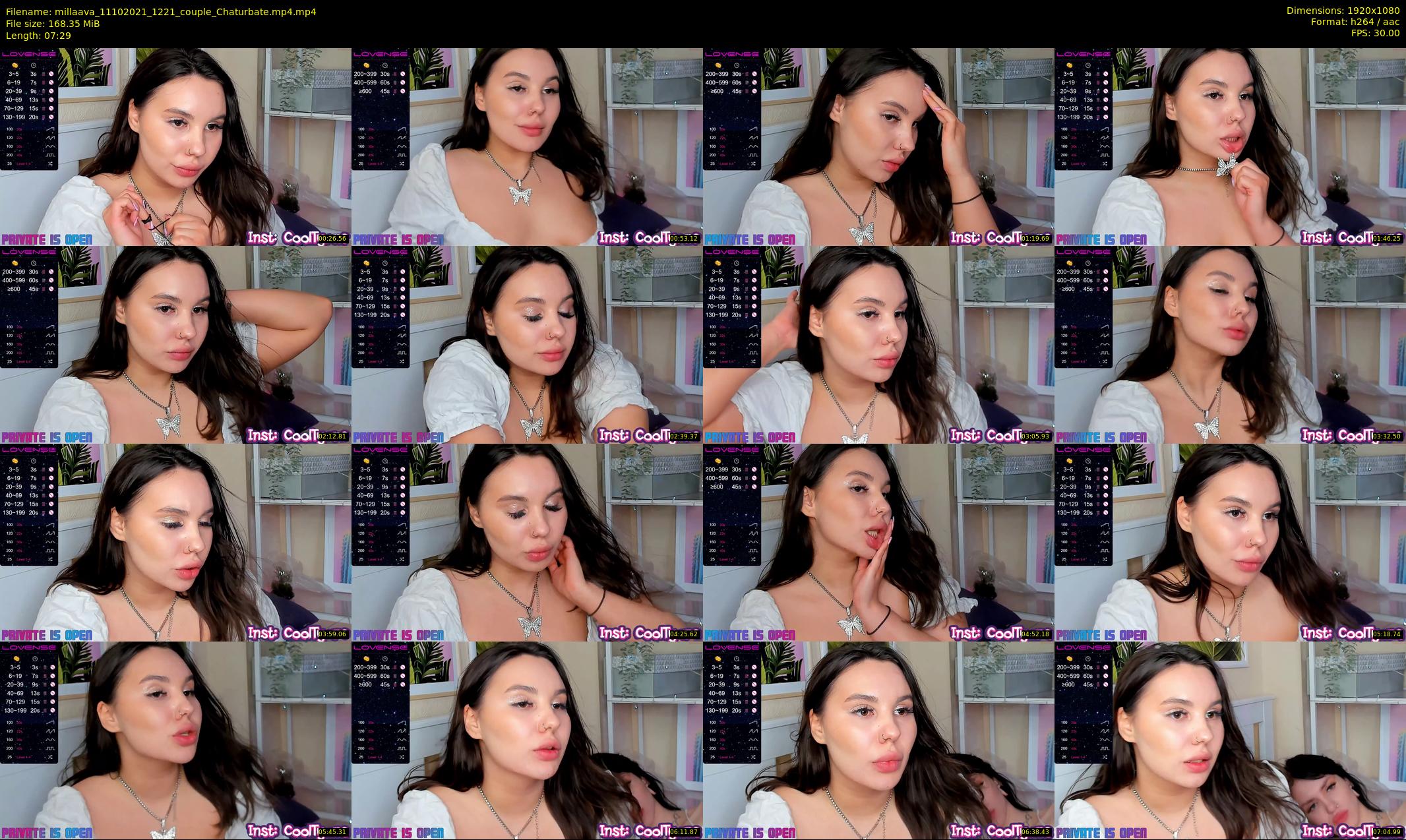 millaava — 8 minute Chaturbate female cam show recording, 1080p, Oct 11, 2021