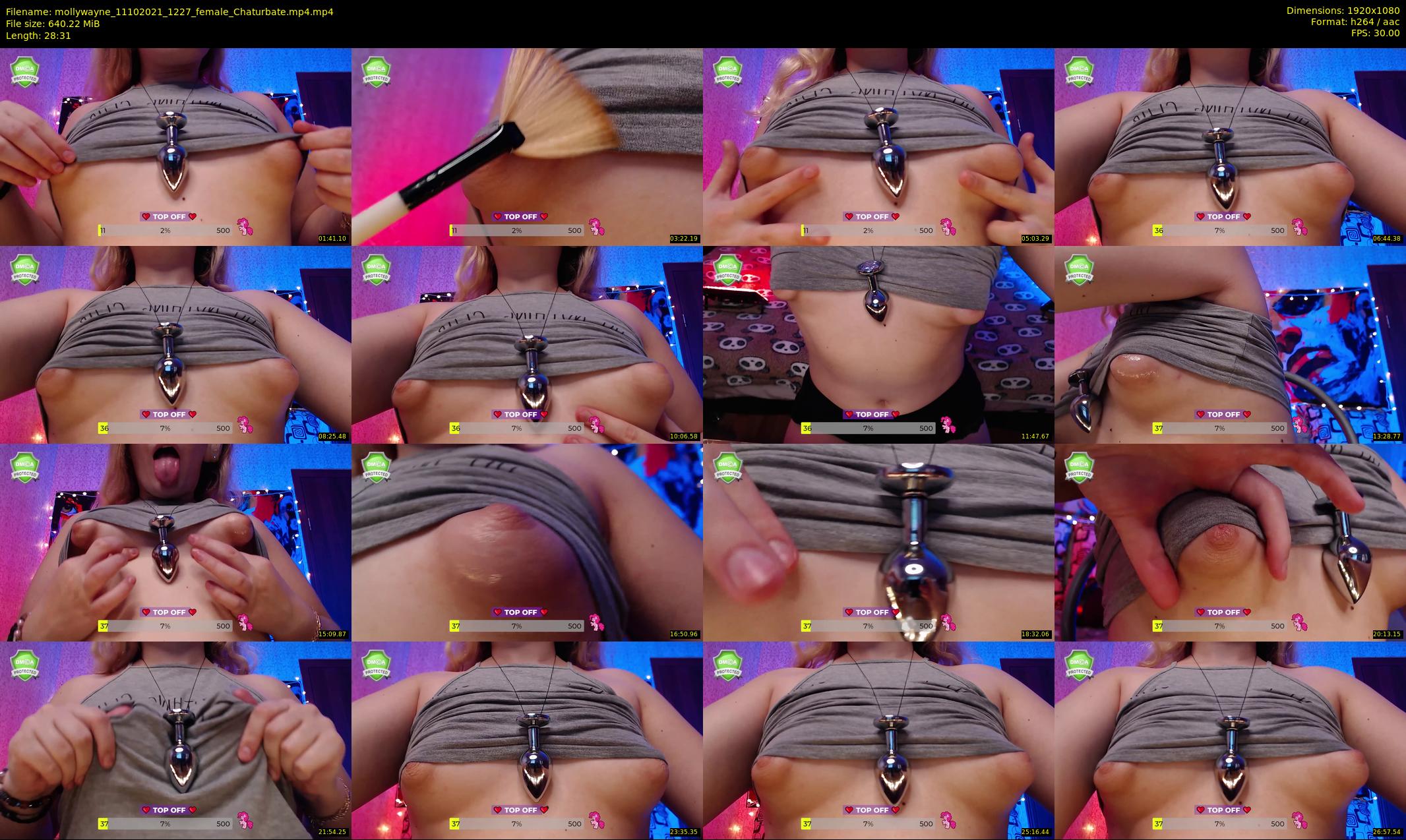 mollywayne — 29 minute Chaturbate female cam show recording, 1080p, Oct 11, 2021