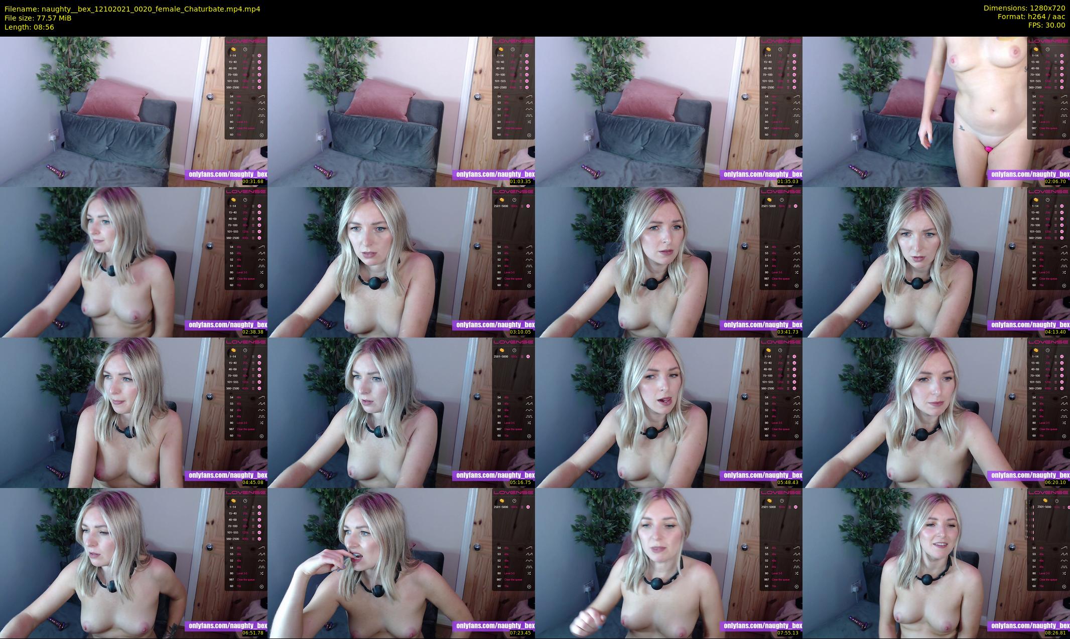 naughty__bex — 9 minute Chaturbate female cam show recording, 720p, Oct 12, 2021