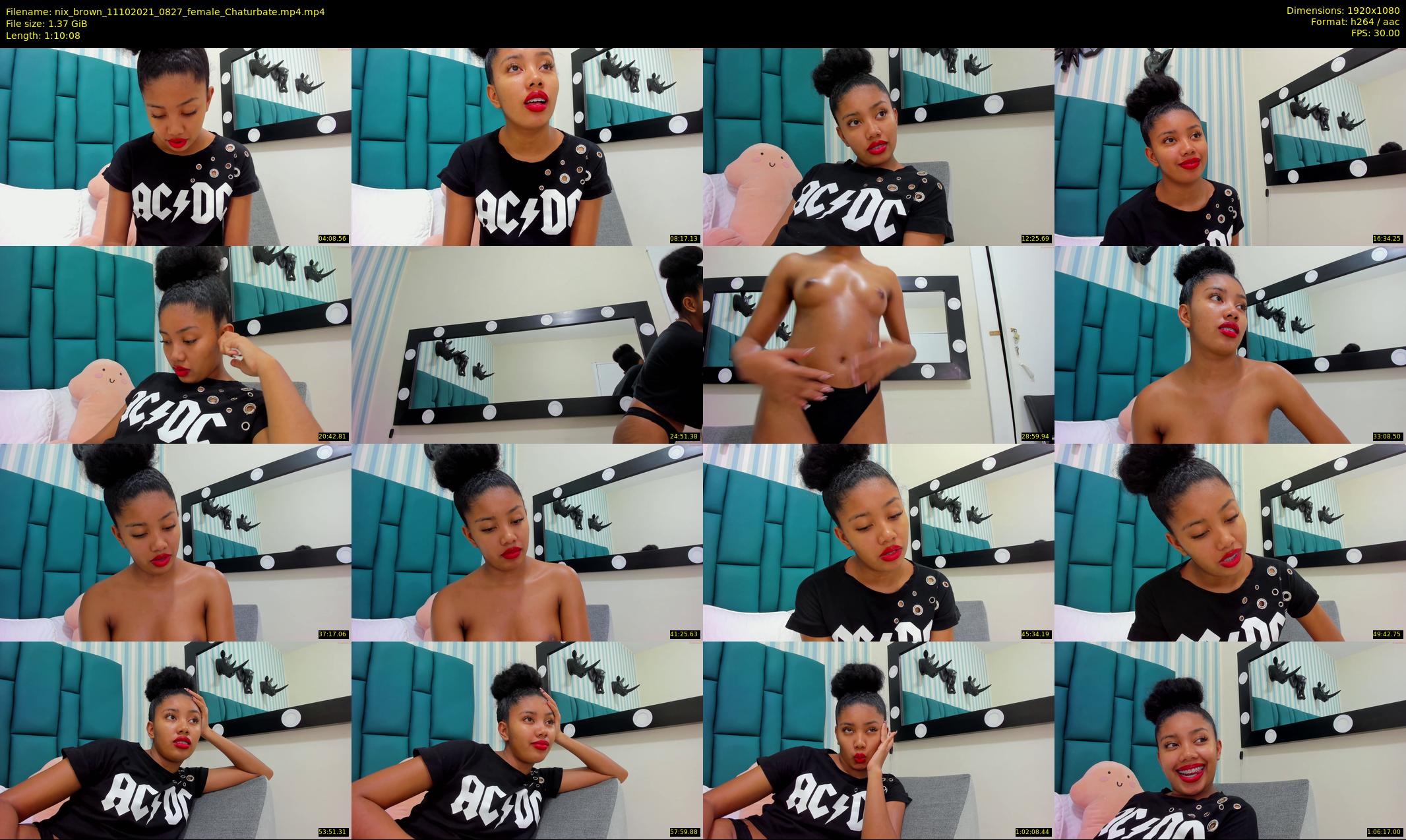 nix_brown — 71 minute Chaturbate female cam show recording, 1080p, Oct 11, 2021
