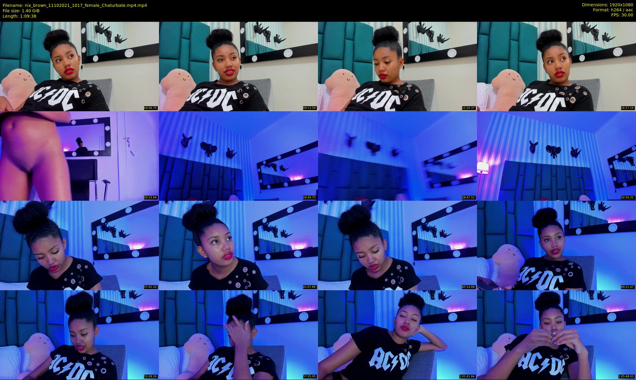 nix_brown — 70 minute Chaturbate female cam show recording, 1080p, Oct 11, 2021