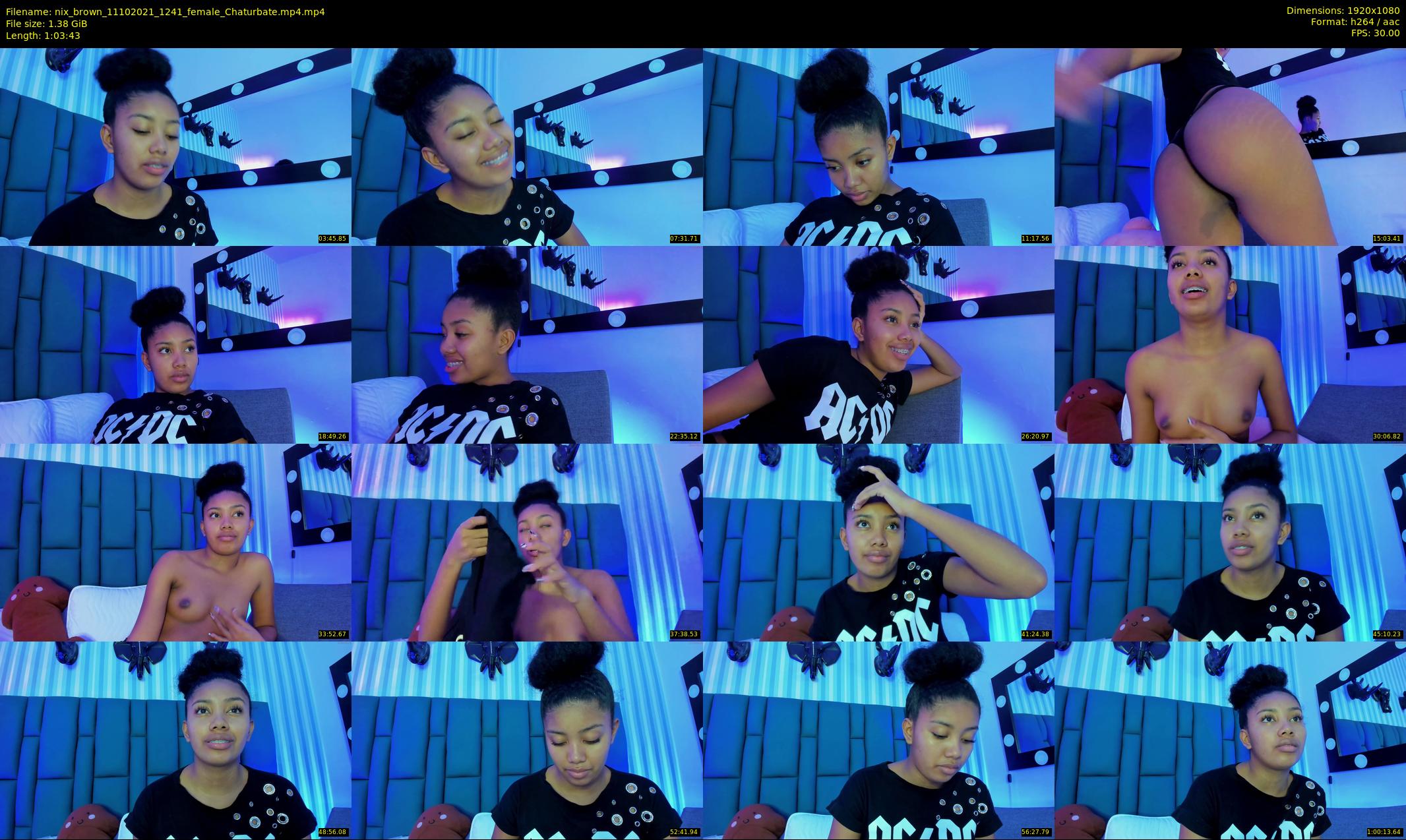 nix_brown — 64 minute Chaturbate female cam show recording, 1080p, Oct 11, 2021