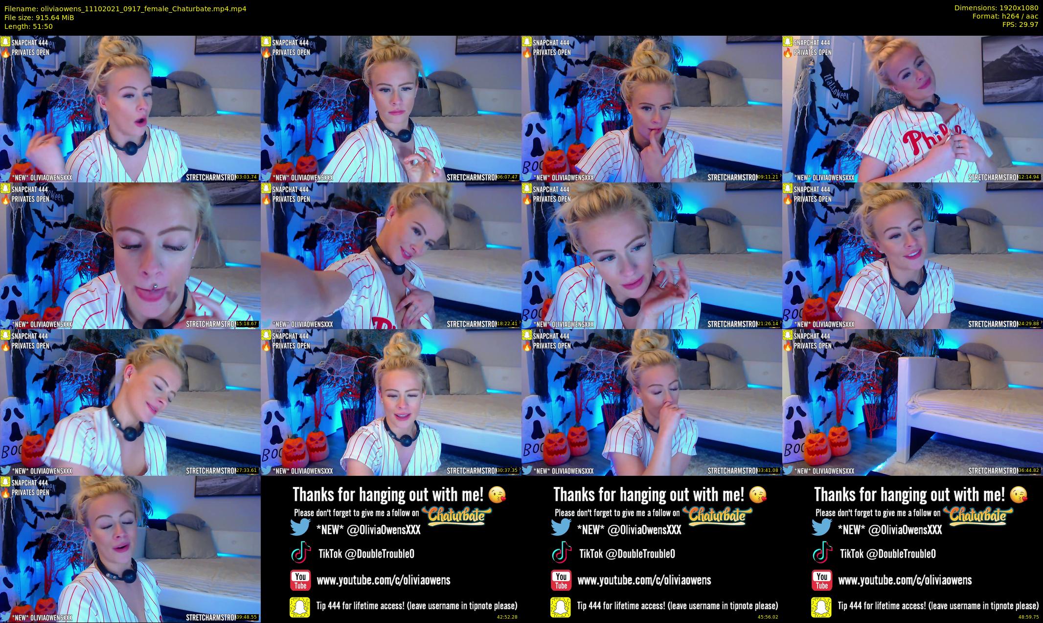 oliviaowens — 52 minute Chaturbate female cam show recording, 1080p, Oct 11, 2021