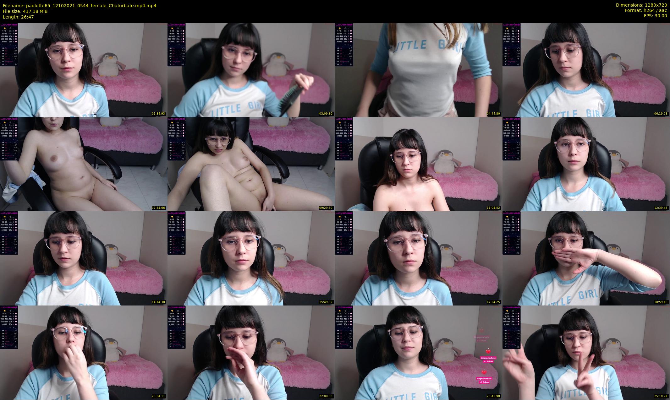 paulette65 — 27 minute Chaturbate female cam show recording, 720p, Oct 12, 2021