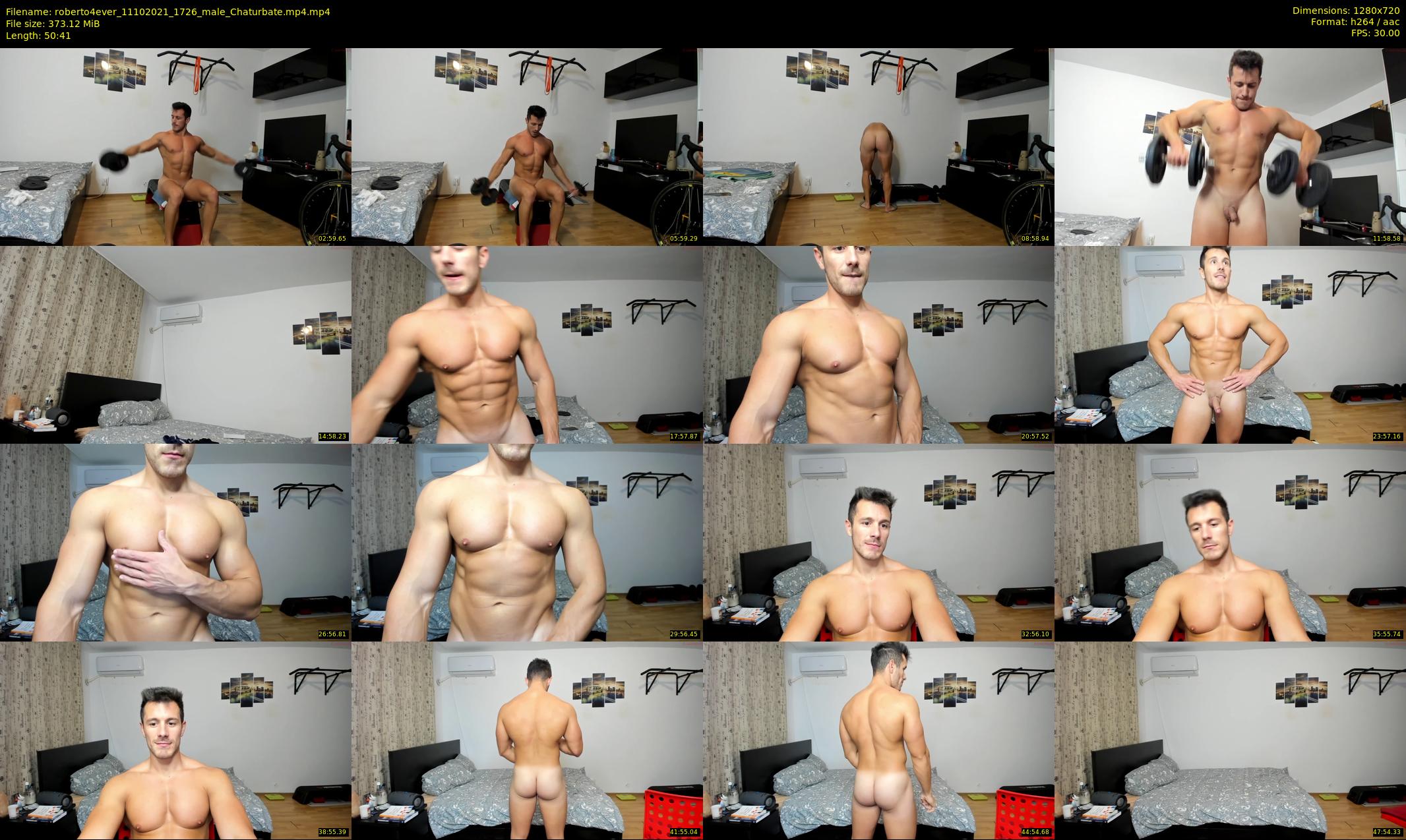 roberto4ever — 51 minute Chaturbate male cam show recording, 720p, Oct 11, 2021
