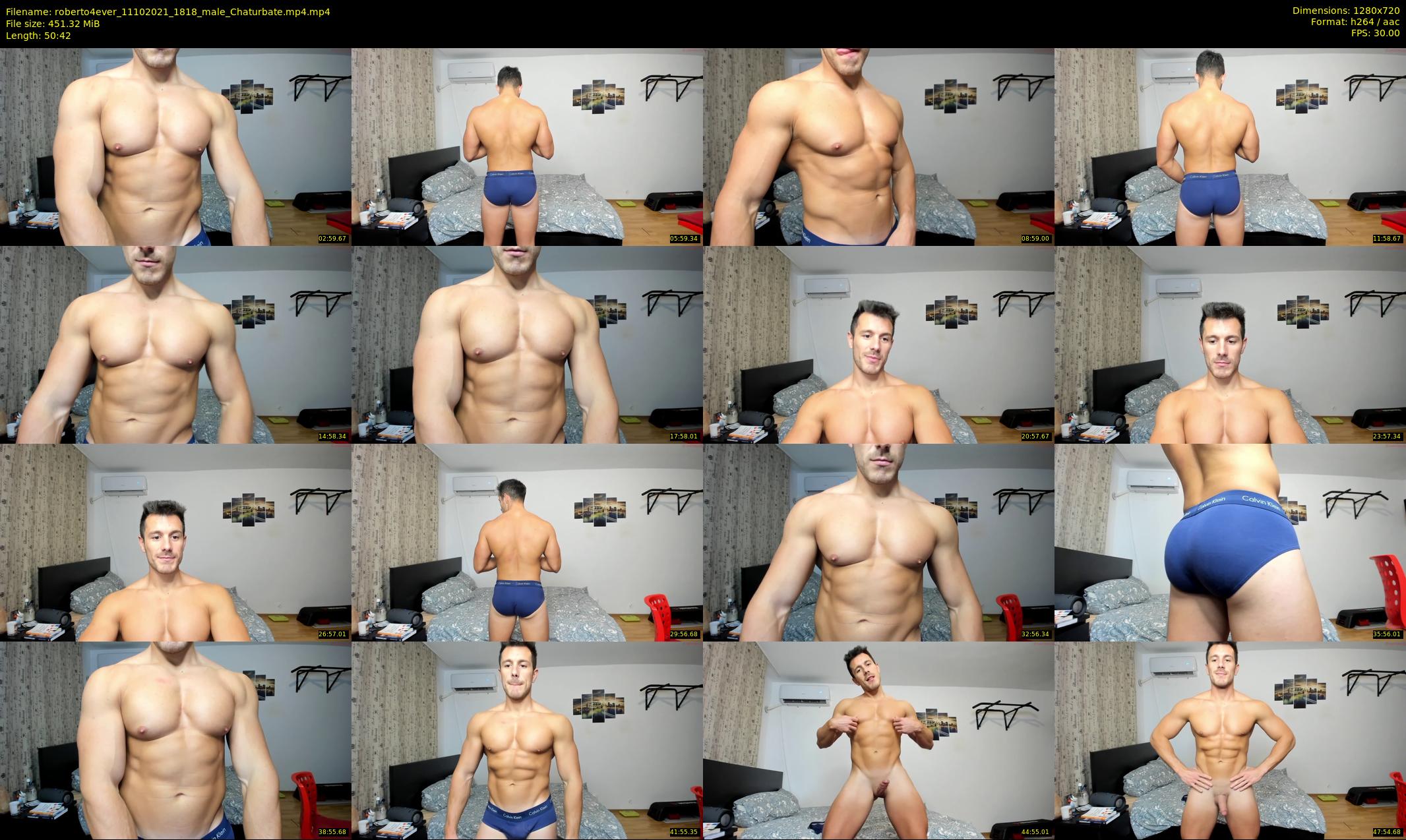 roberto4ever — 51 minute Chaturbate male cam show recording, 720p, Oct 11, 2021
