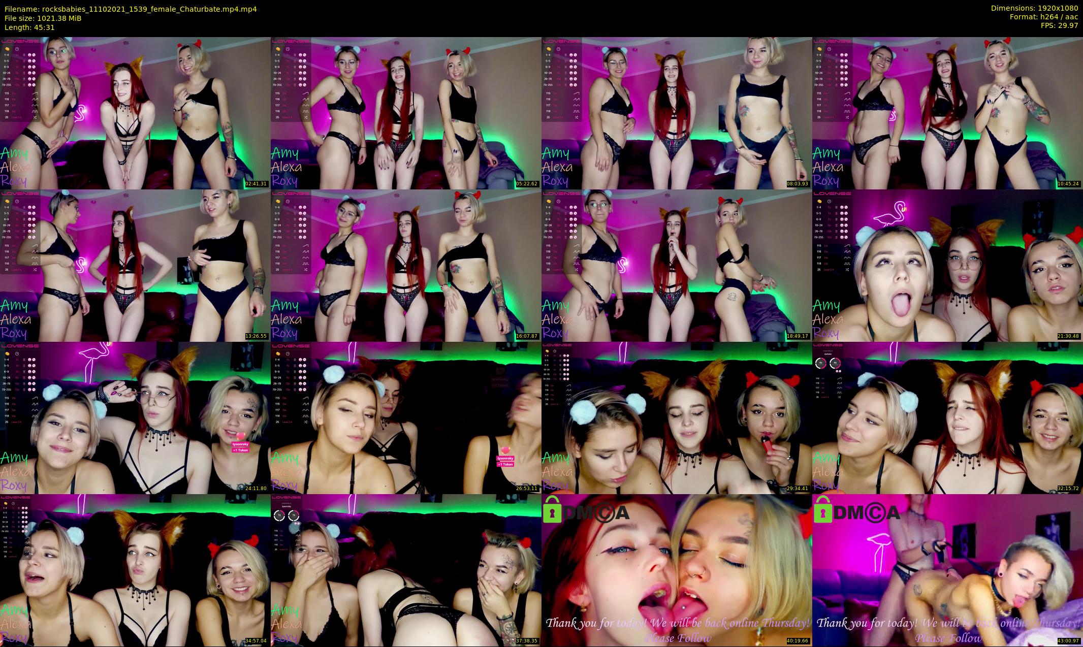rocksbabies — 46 minute Chaturbate female cam show recording, 1080p, Oct 11, 2021