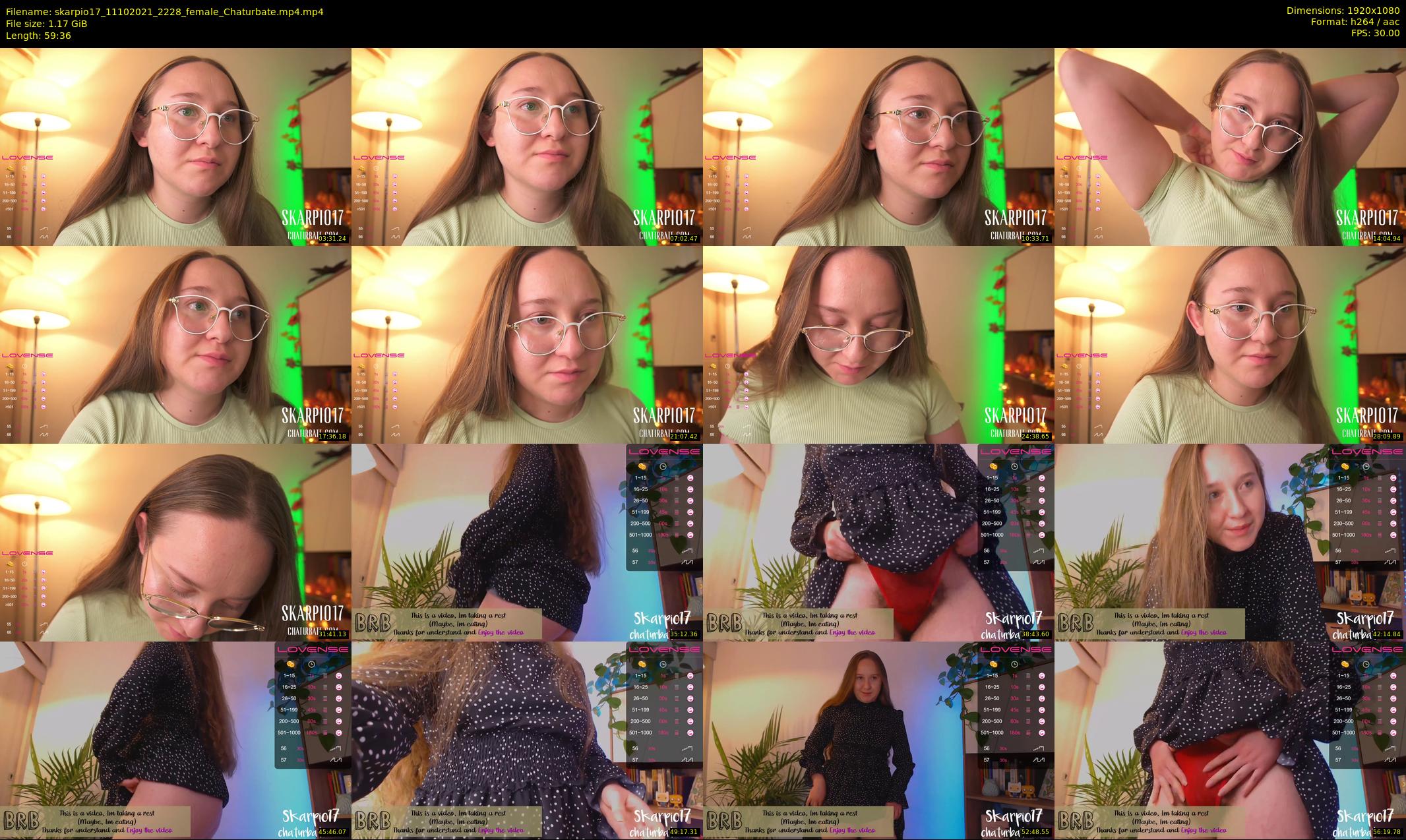 skarpio17 — 60 minute Chaturbate female cam show recording, 1080p, Oct 11, 2021
