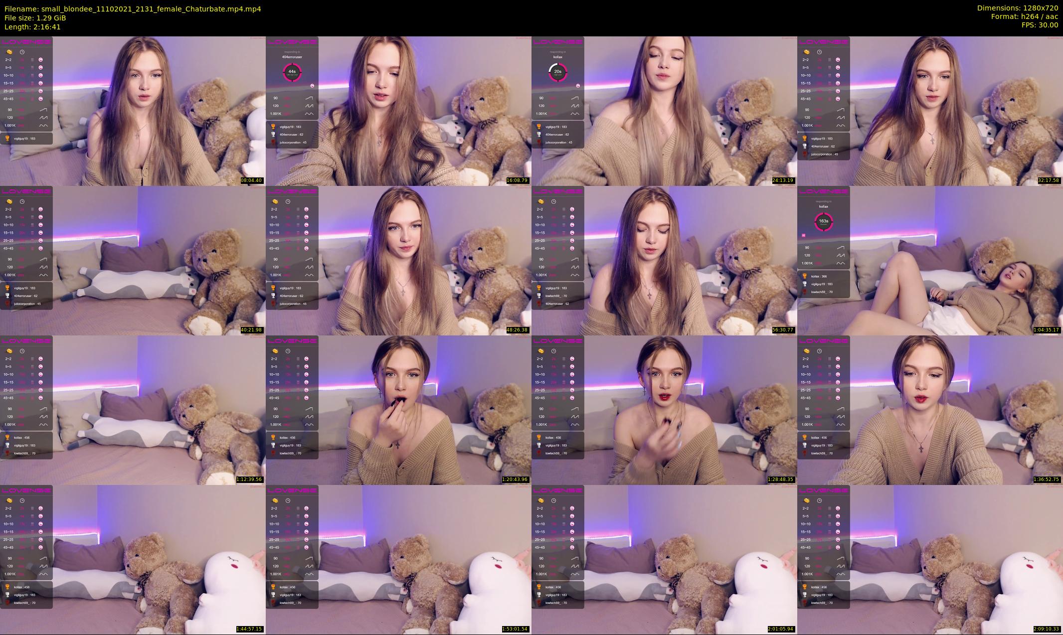 small_blondee — 137 minute Chaturbate female cam show recording, 720p, Oct 11, 2021