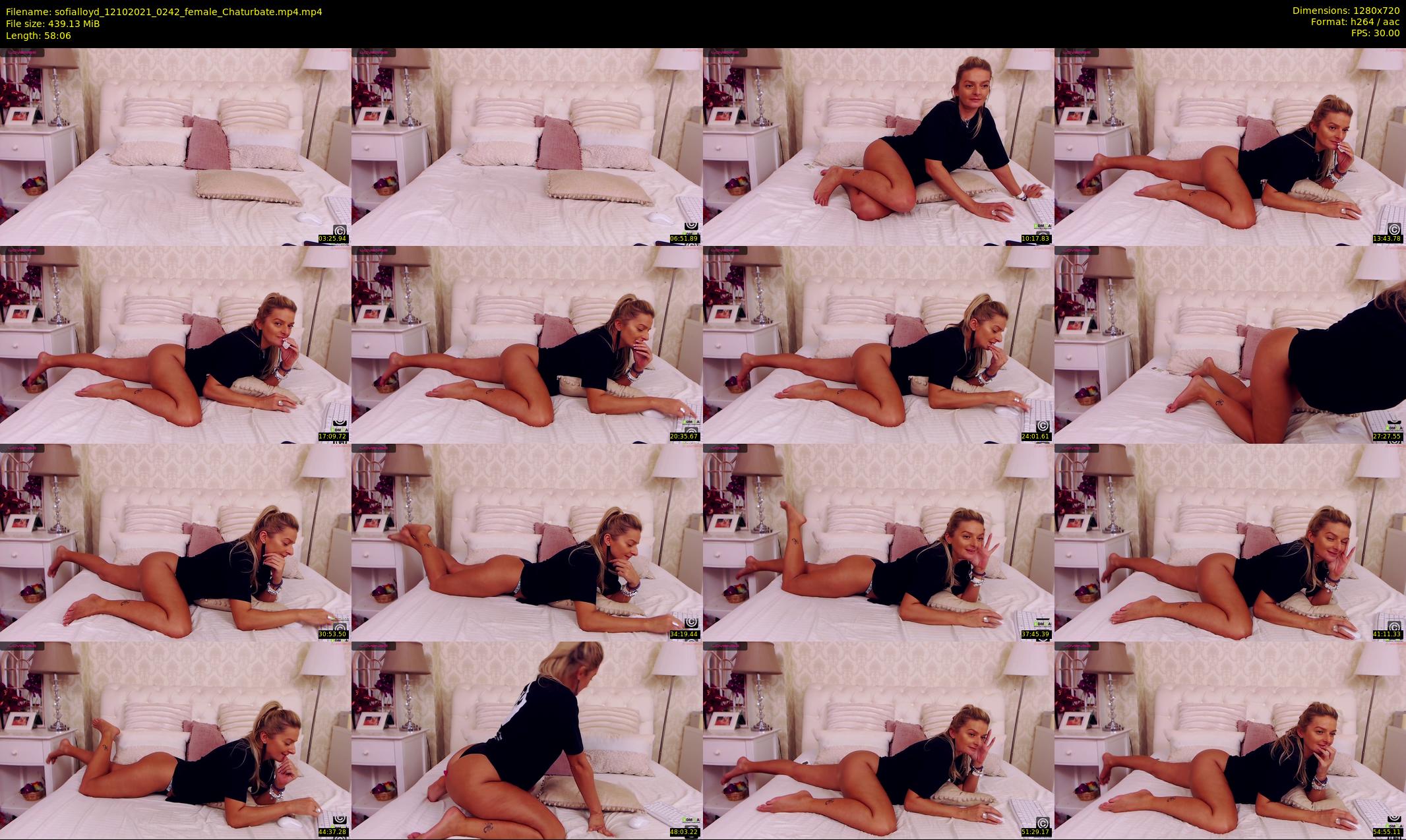 sofialloyd — 59 minute Chaturbate female cam show recording, 720p, Oct 12, 2021