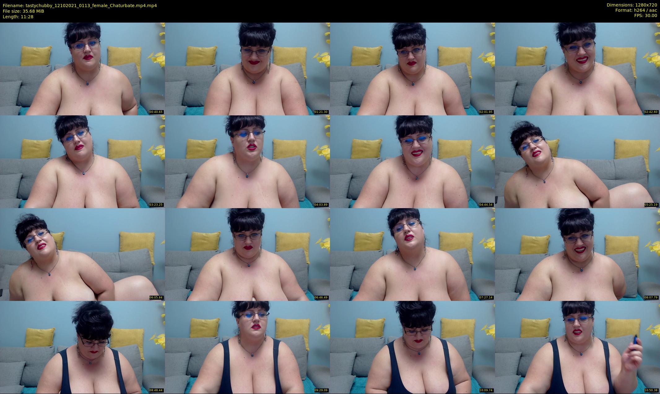 tastychubby — 12 minute Chaturbate female cam show recording, 720p, Oct 12, 2021