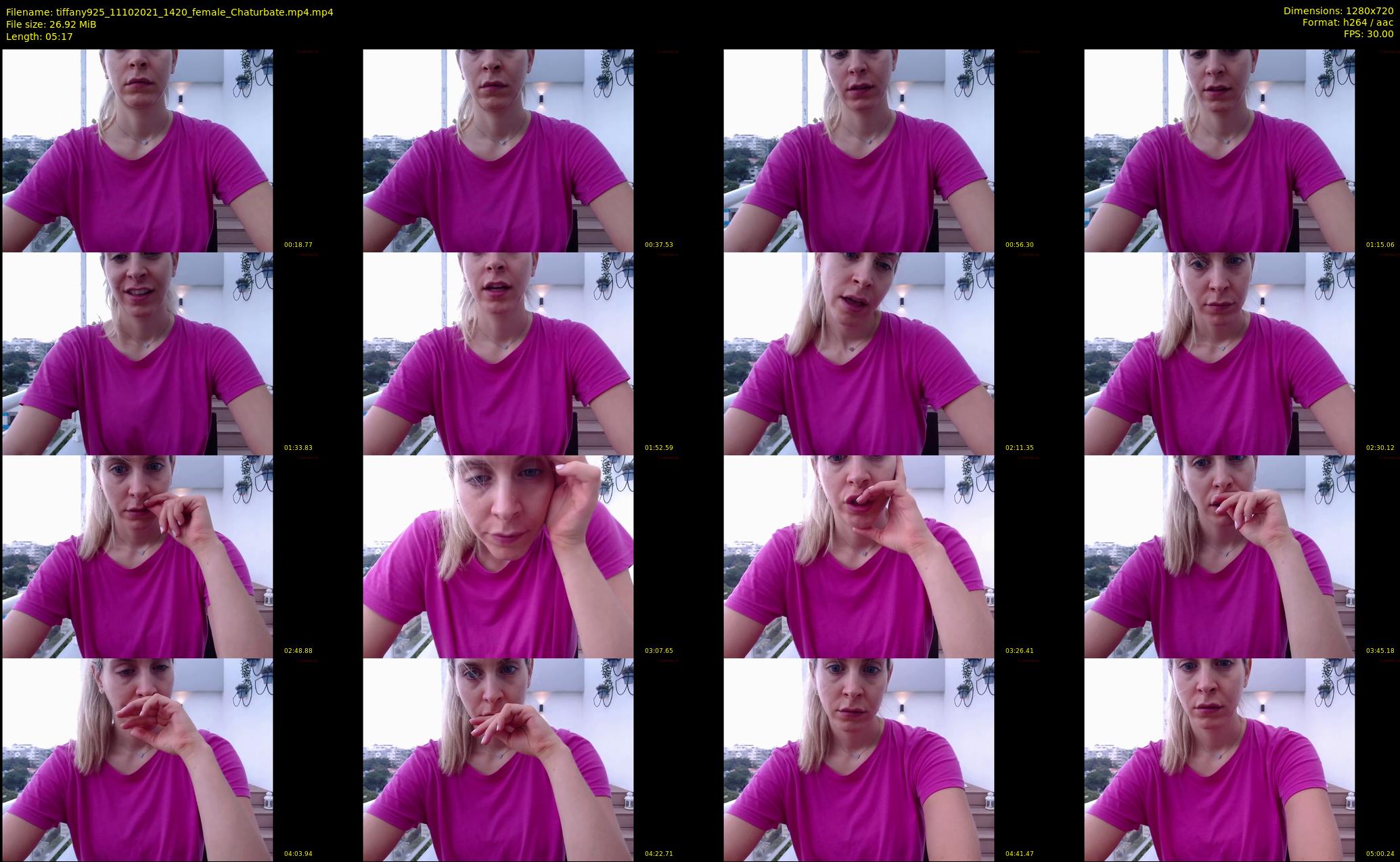 tiffany925 — 6 minute Chaturbate female cam show recording, 720p, Oct 11, 2021