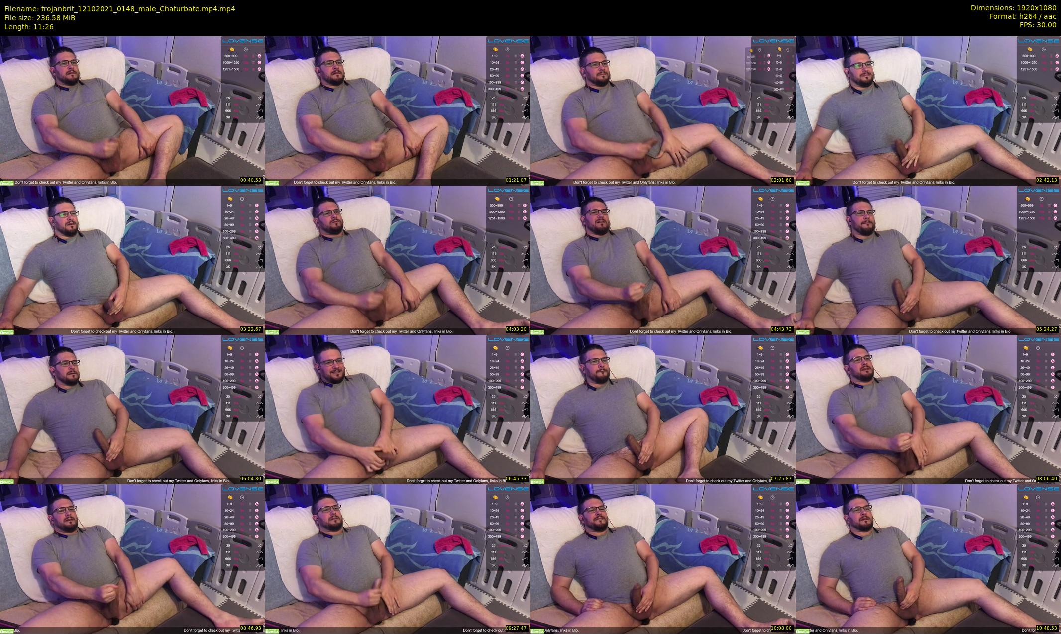 trojanbrit — 12 minute Chaturbate male cam show recording, 1080p, Oct 12, 2021