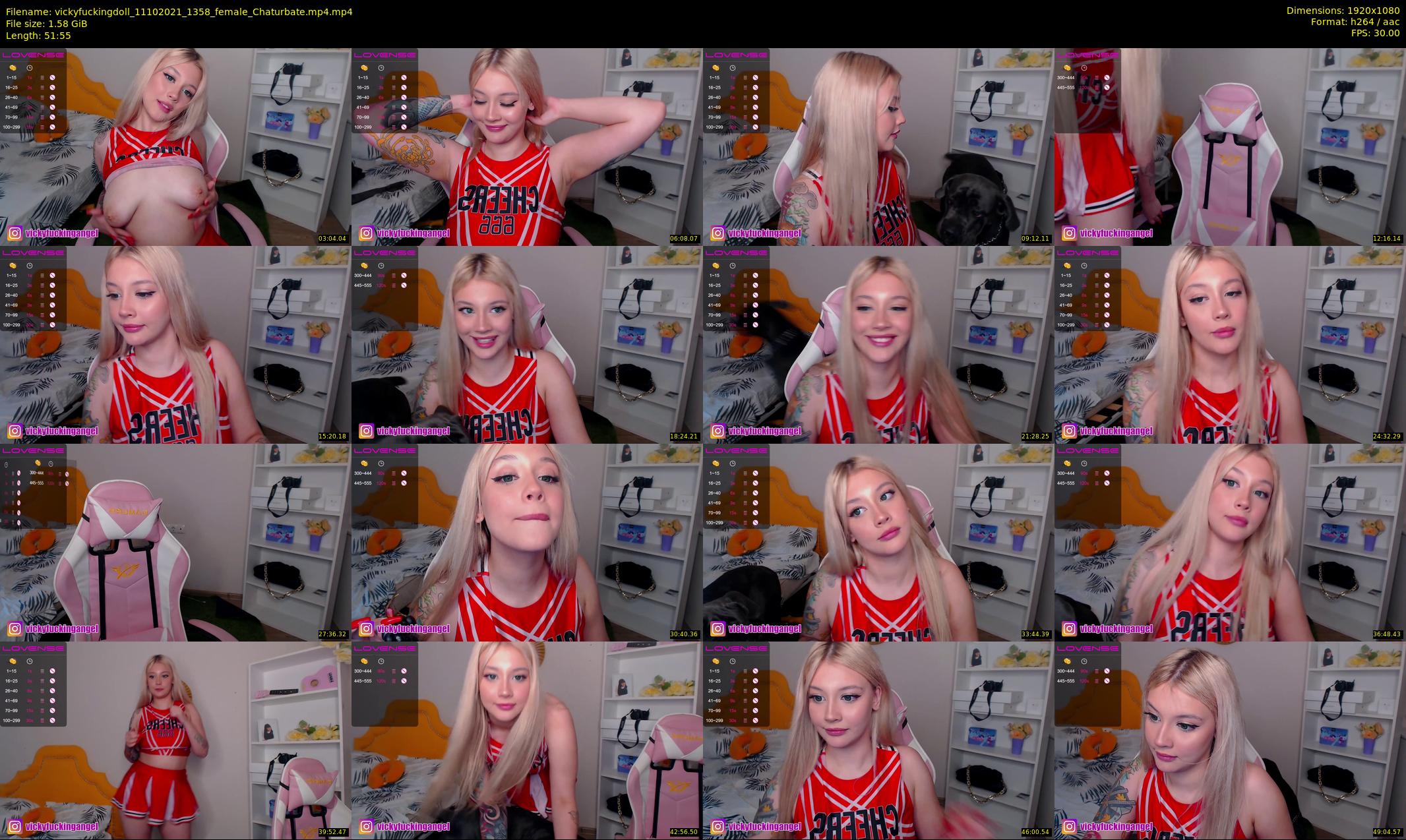 vickyfuckingdoll — 52 minute Chaturbate female cam show recording, 1080p, Oct 11, 2021