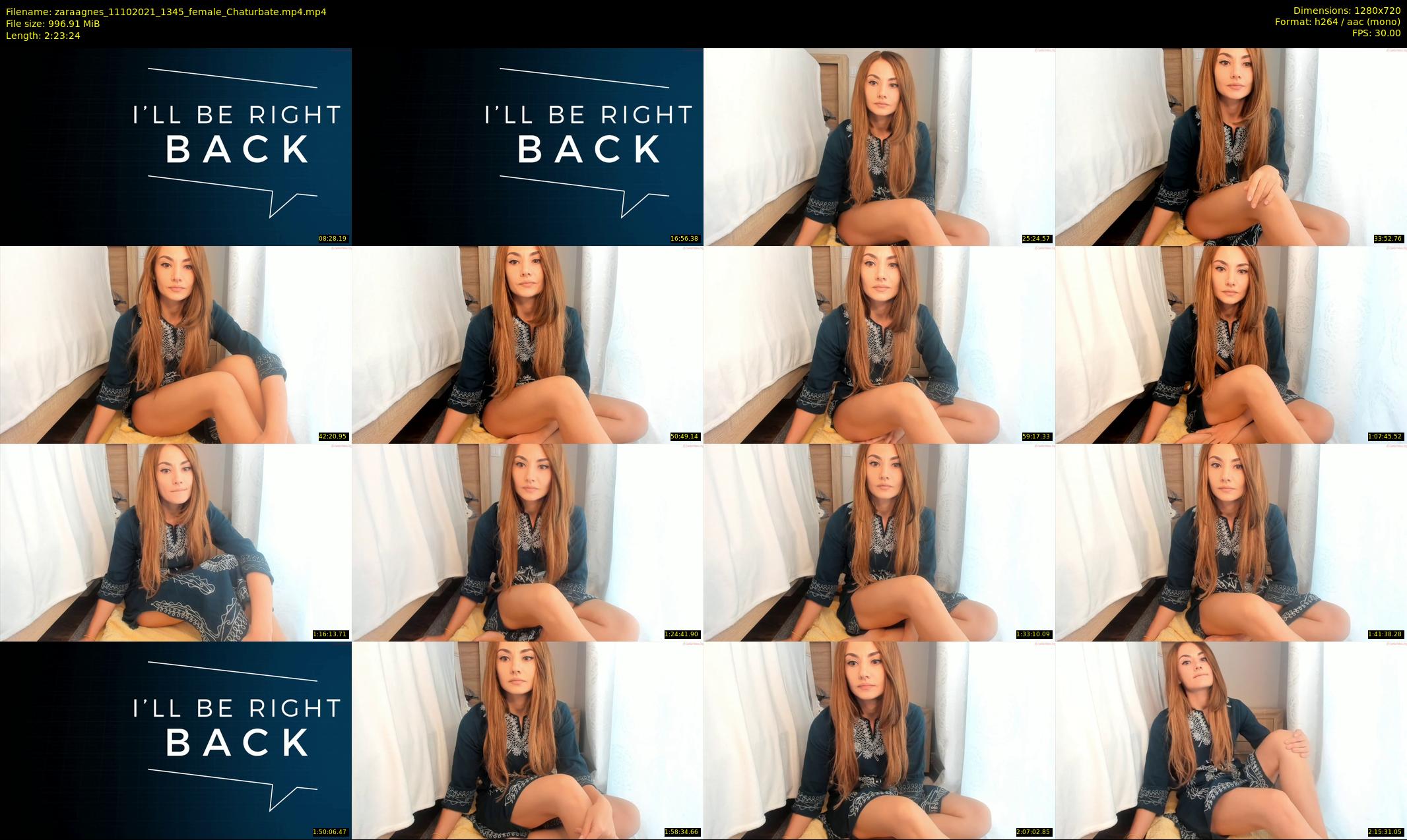 zaraagnes — 144 minute Chaturbate female cam show recording, 720p, Oct 11, 2021