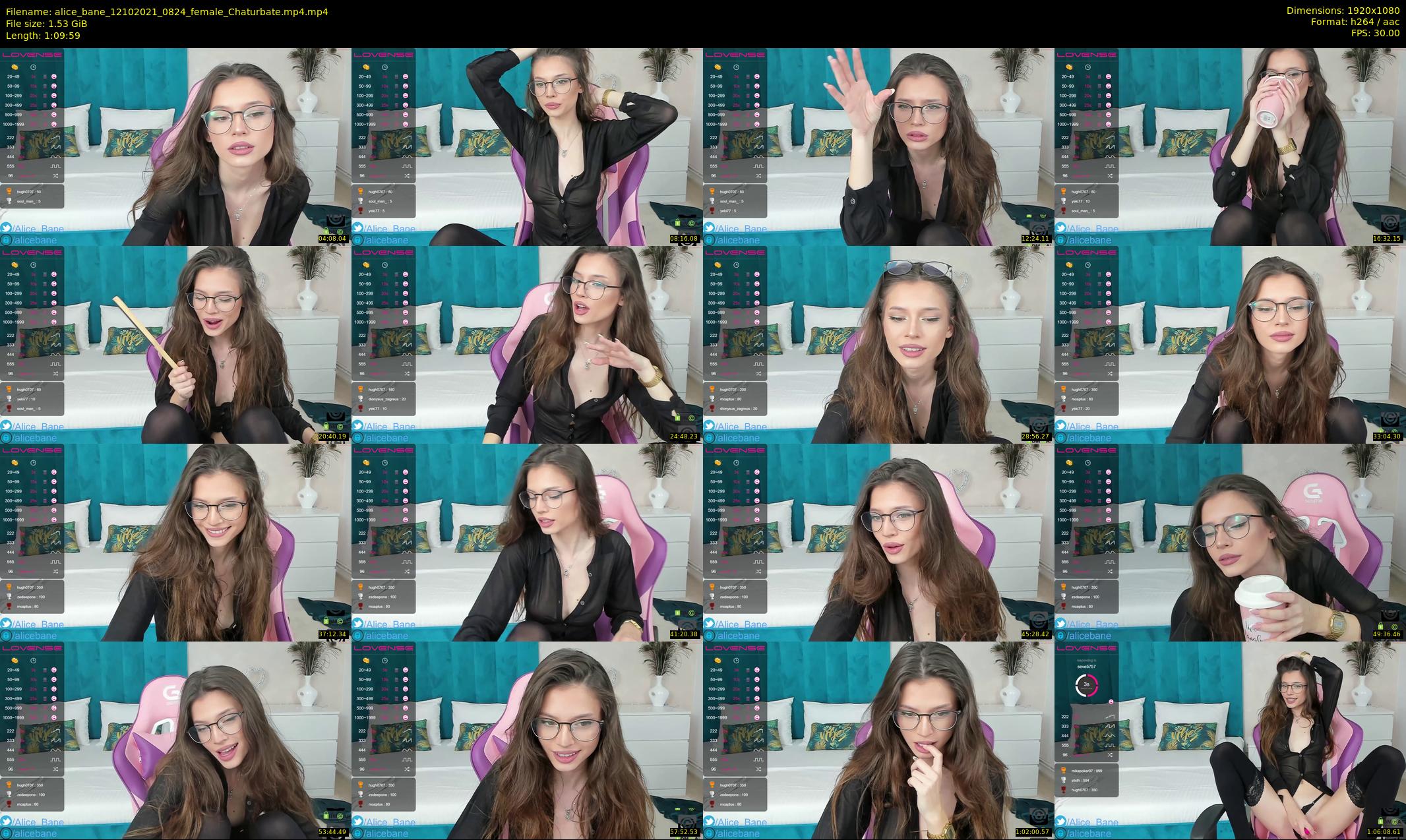 alice_bane — 70 minute Chaturbate female cam show recording, 1080p, Oct 12, 2021