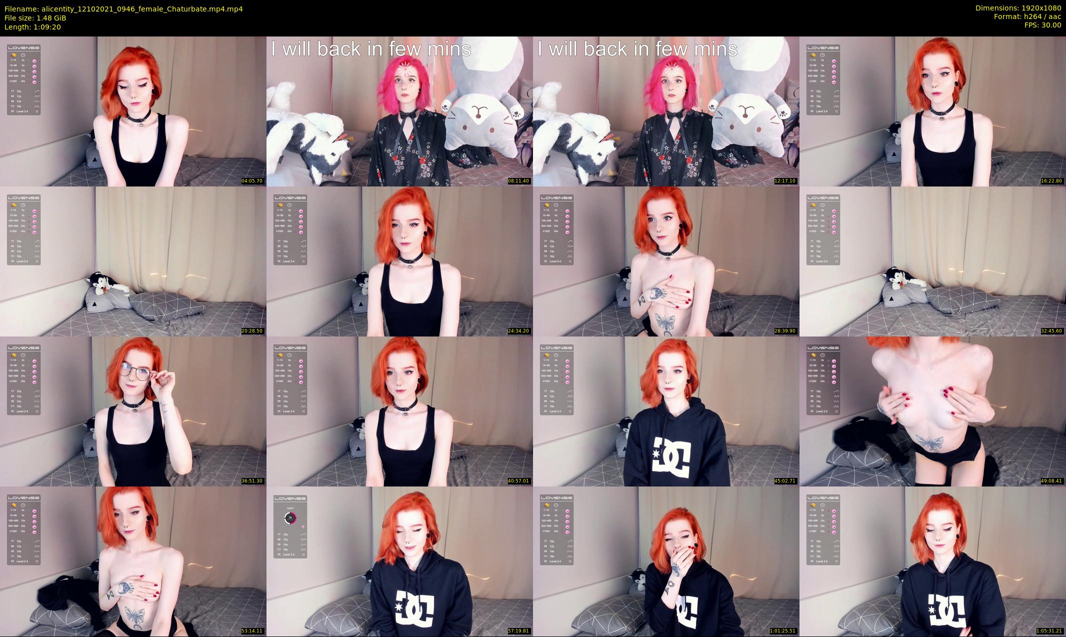 alicentity — 70 minute Chaturbate female cam show recording, 1080p, Oct 12, 2021
