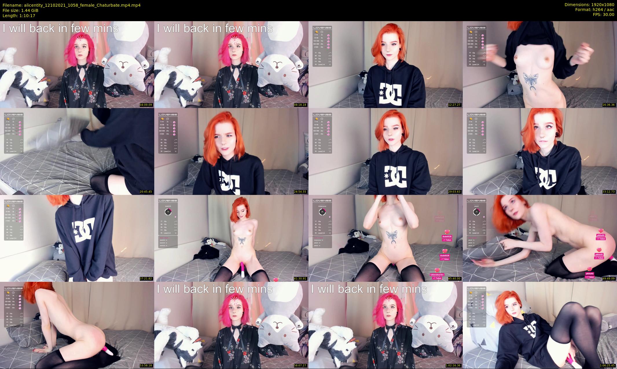 alicentity — 71 minute Chaturbate female cam show recording, 1080p, Oct 12, 2021