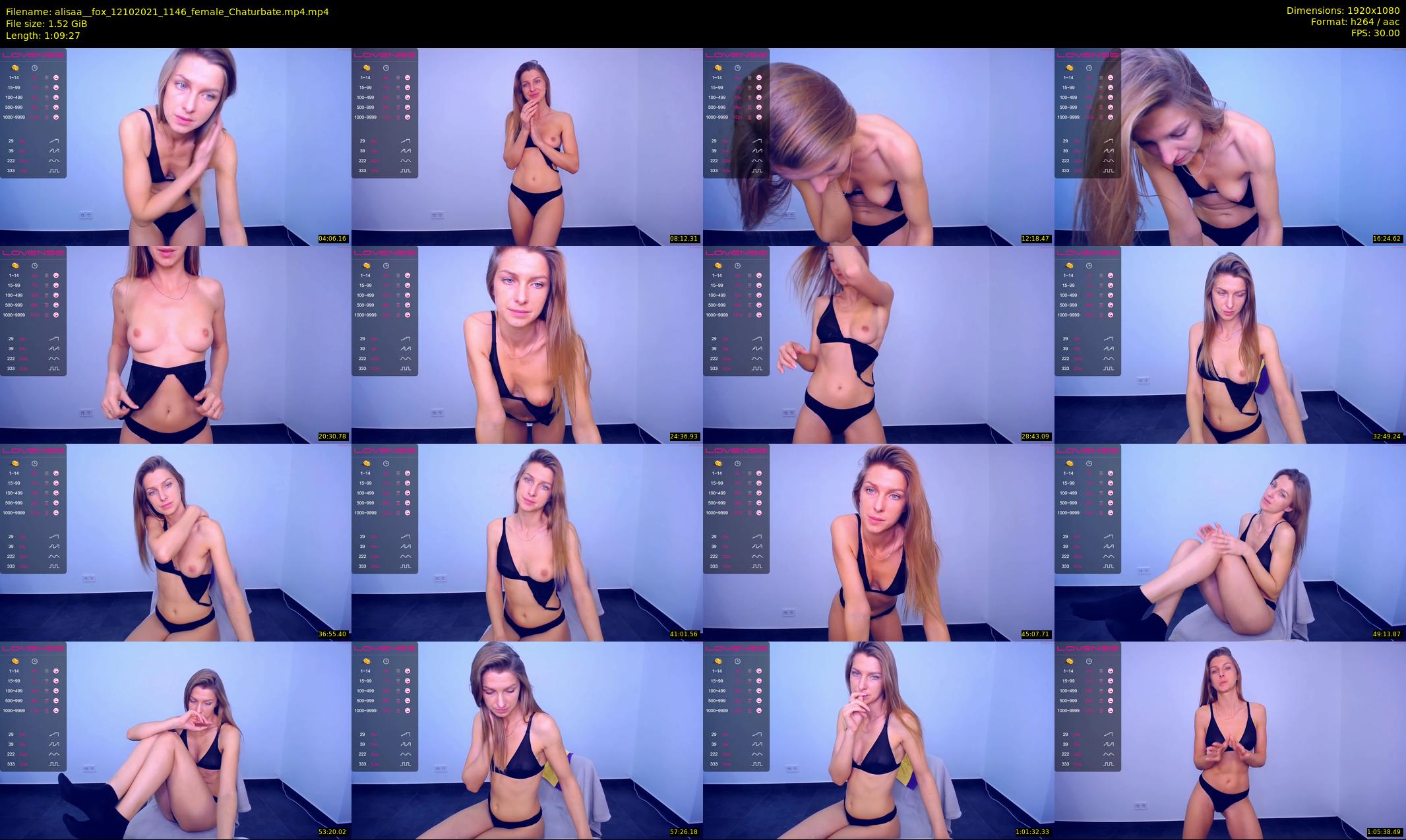 alisaa__fox — 70 minute Chaturbate female cam show recording, 1080p, Oct 12, 2021