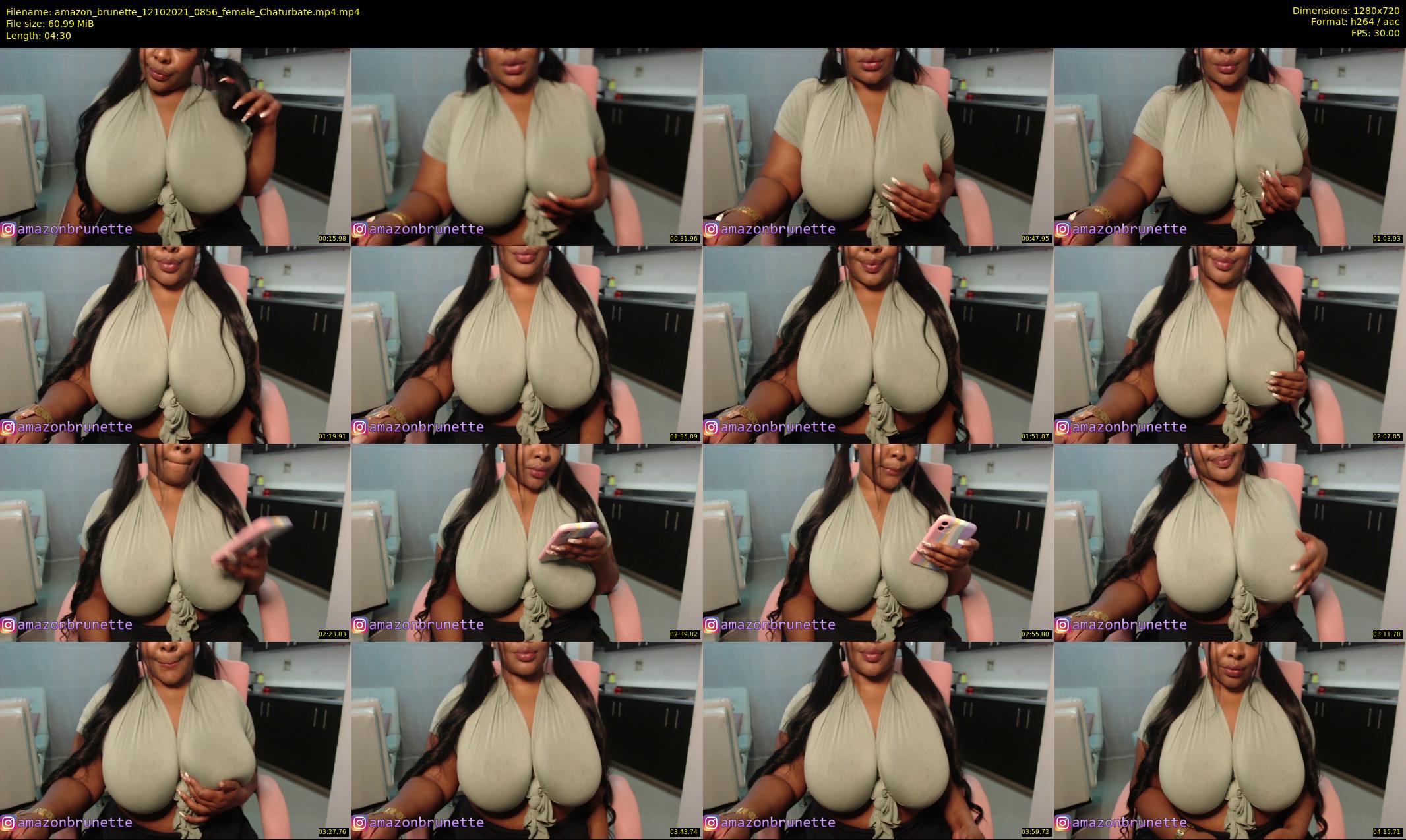 amazon_brunette — 5 minute Chaturbate female cam show recording, 720p, Oct 12, 2021