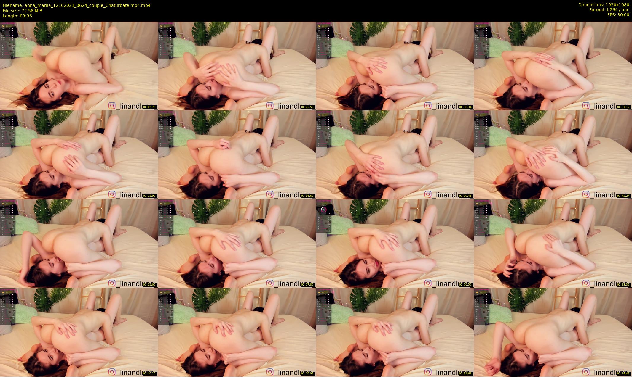 anna_mariia — 4 minute Chaturbate couple cam show recording, 1080p, Oct 12, 2021