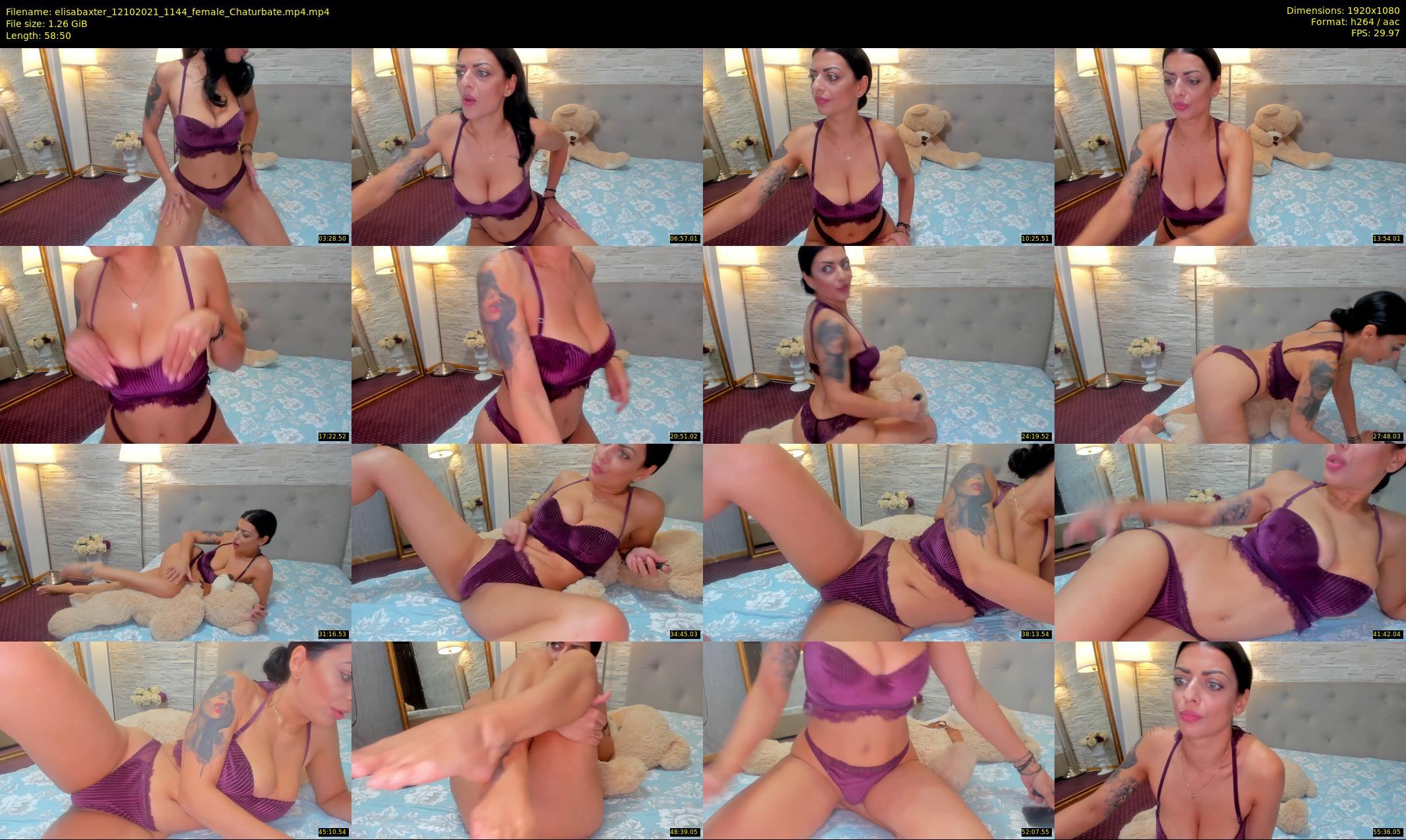 elisabaxter — 59 minute Chaturbate female cam show recording, 1080p, Oct 12, 2021