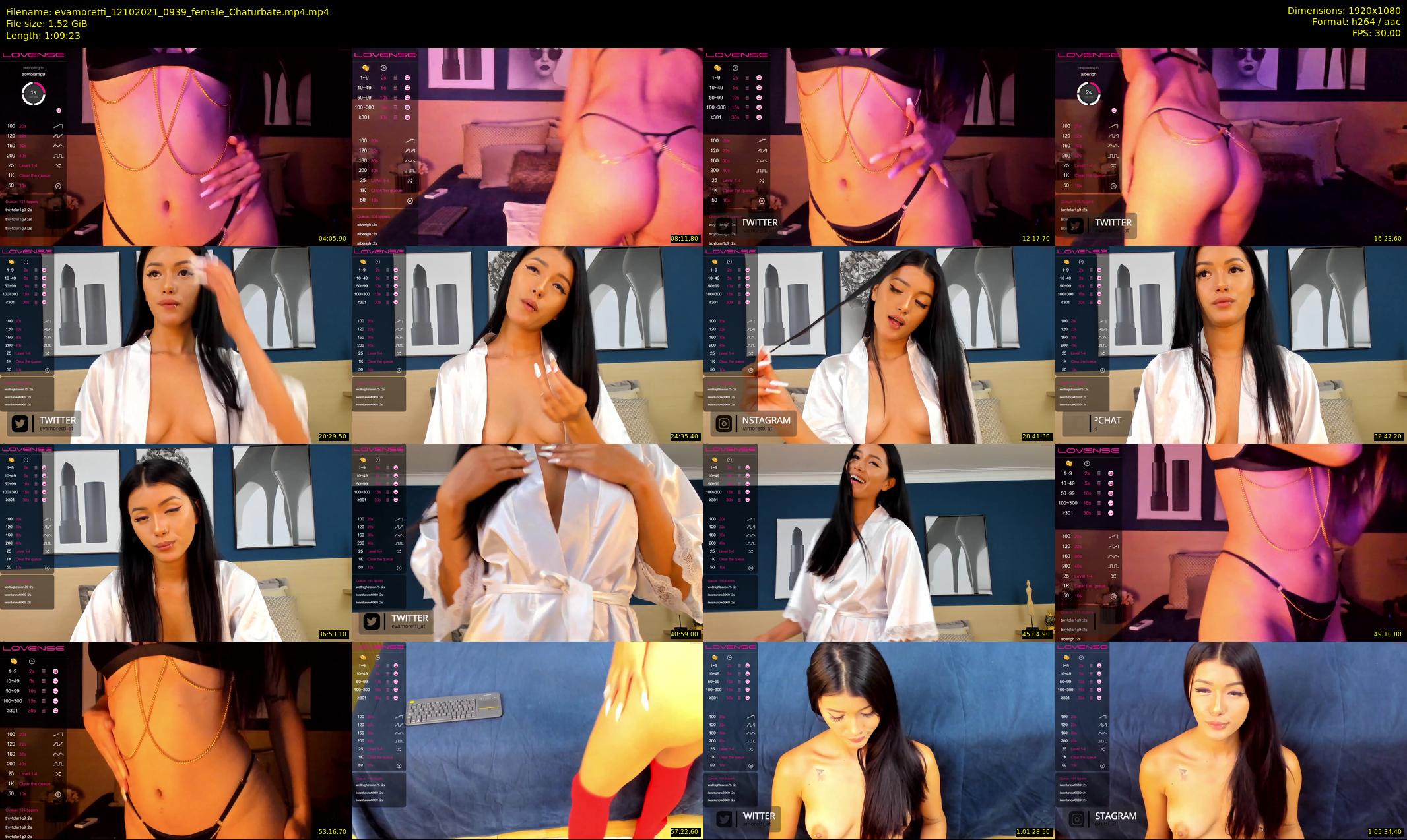 evamoretti — 70 minute Chaturbate female cam show recording, 1080p, Oct 12, 2021