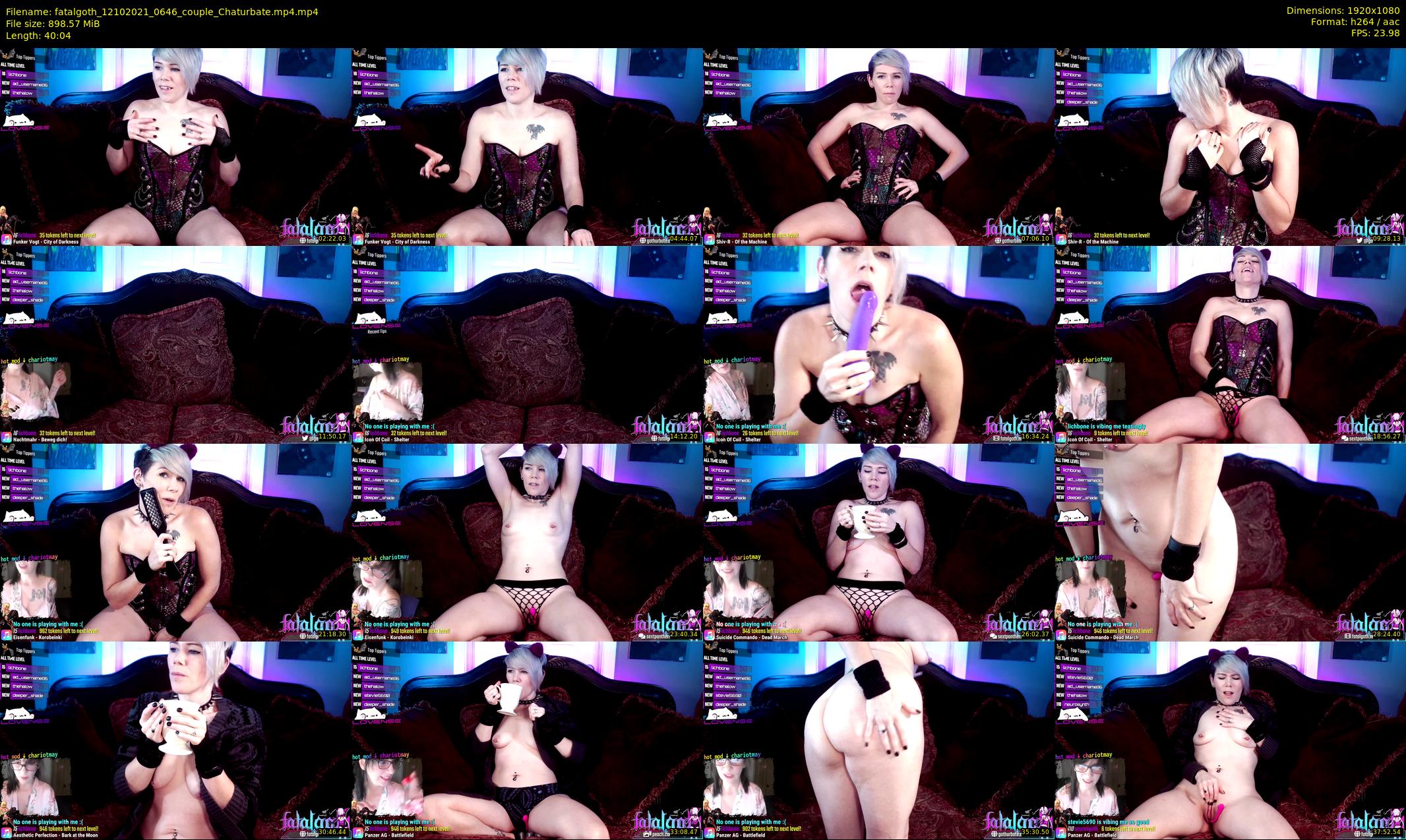 fatalgoth — 41 minute Chaturbate couple cam show recording, 1080p, Oct 12, 2021