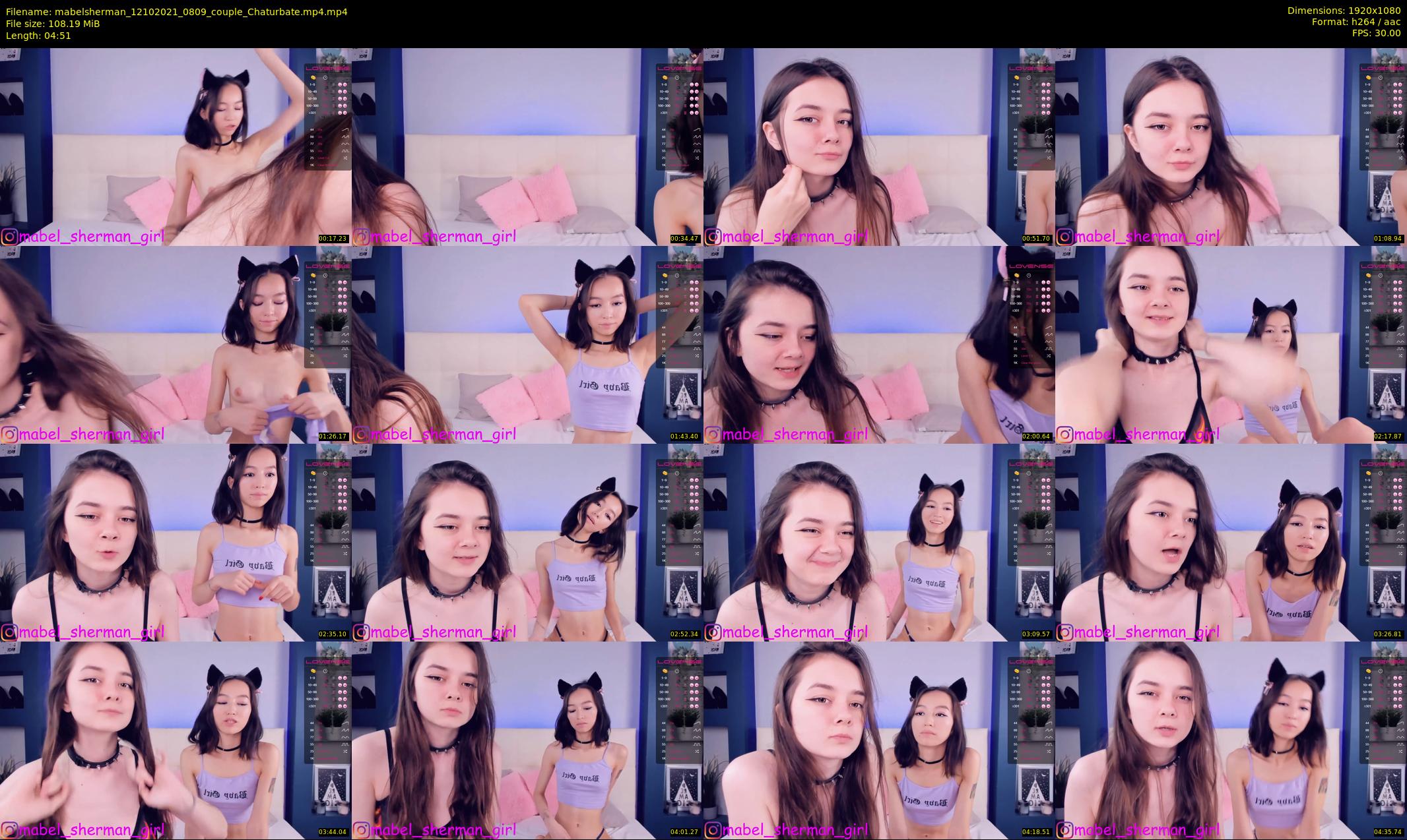 mabelsherman — 5 minute Chaturbate couple cam show recording, 1080p, Oct 12, 2021