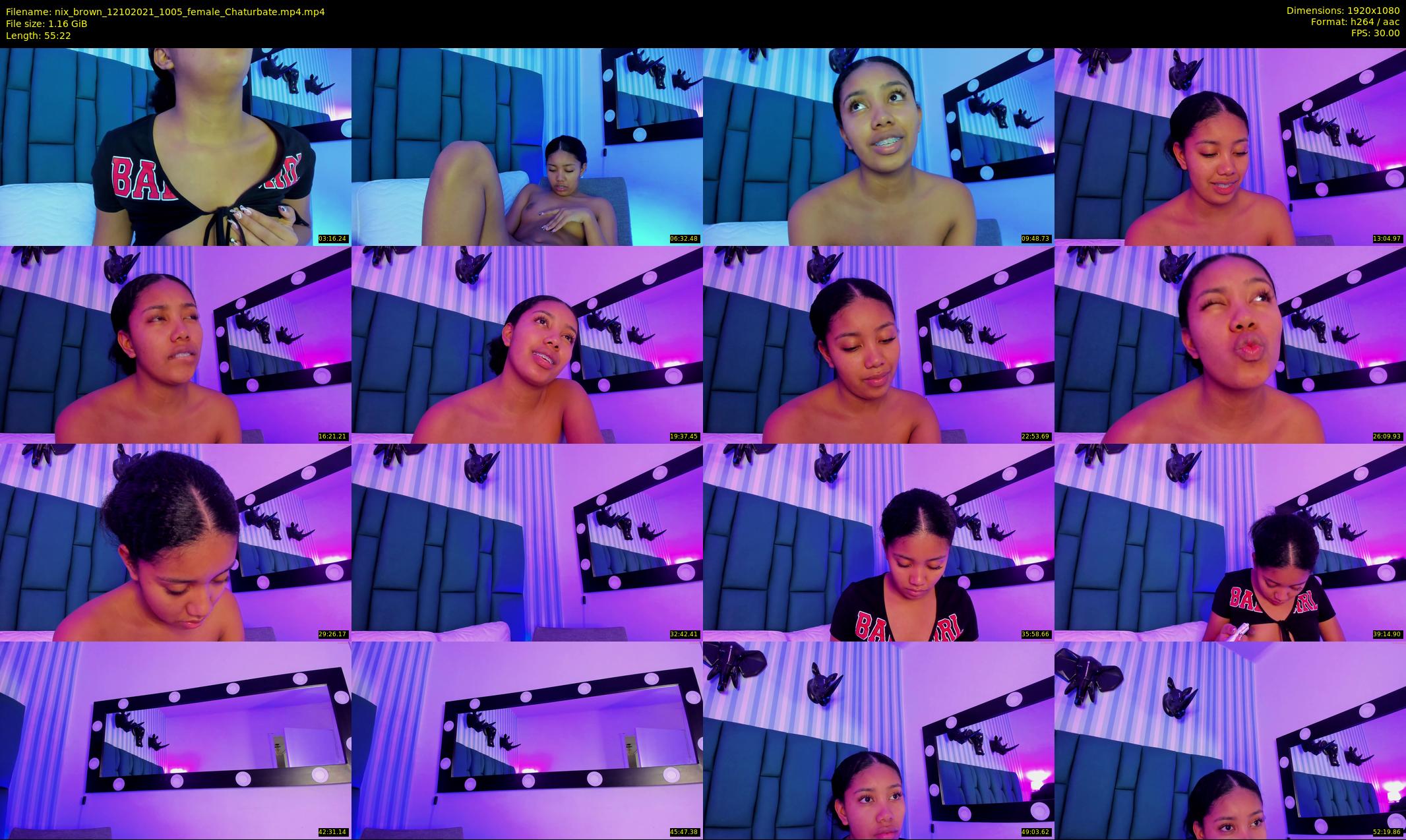 nix_brown — 56 minute Chaturbate female cam show recording, 1080p, Oct 12, 2021