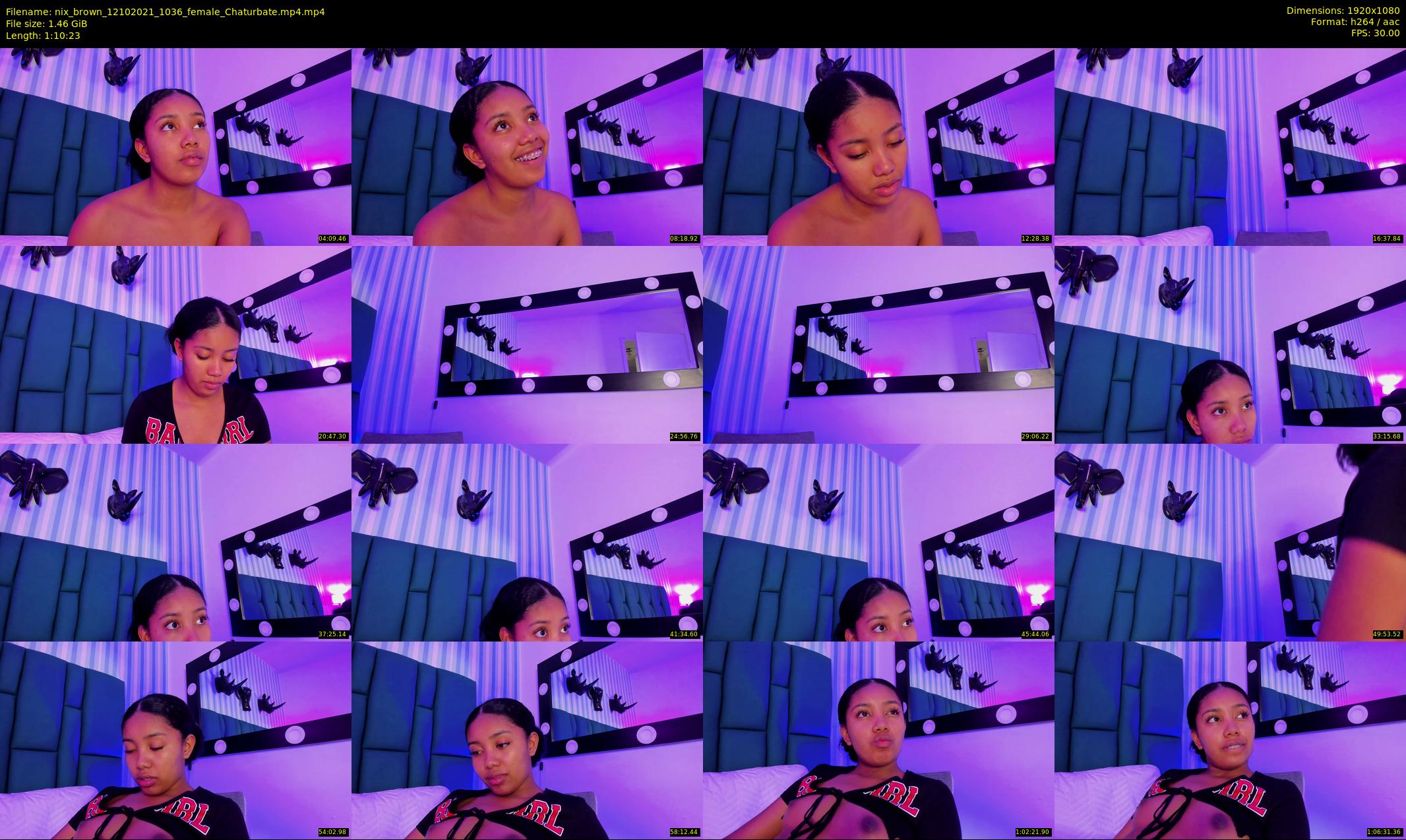 nix_brown — 71 minute Chaturbate female cam show recording, 1080p, Oct 12, 2021
