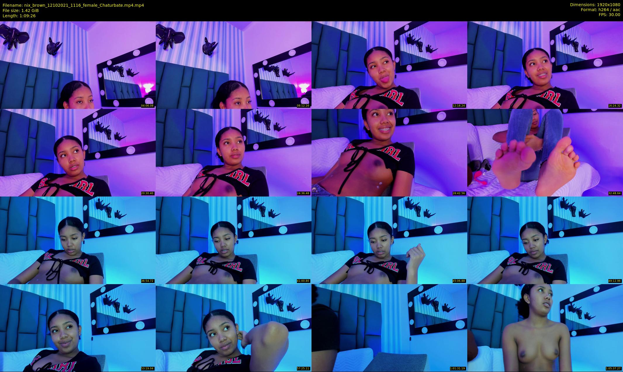 nix_brown — 70 minute Chaturbate female cam show recording, 1080p, Oct 12, 2021