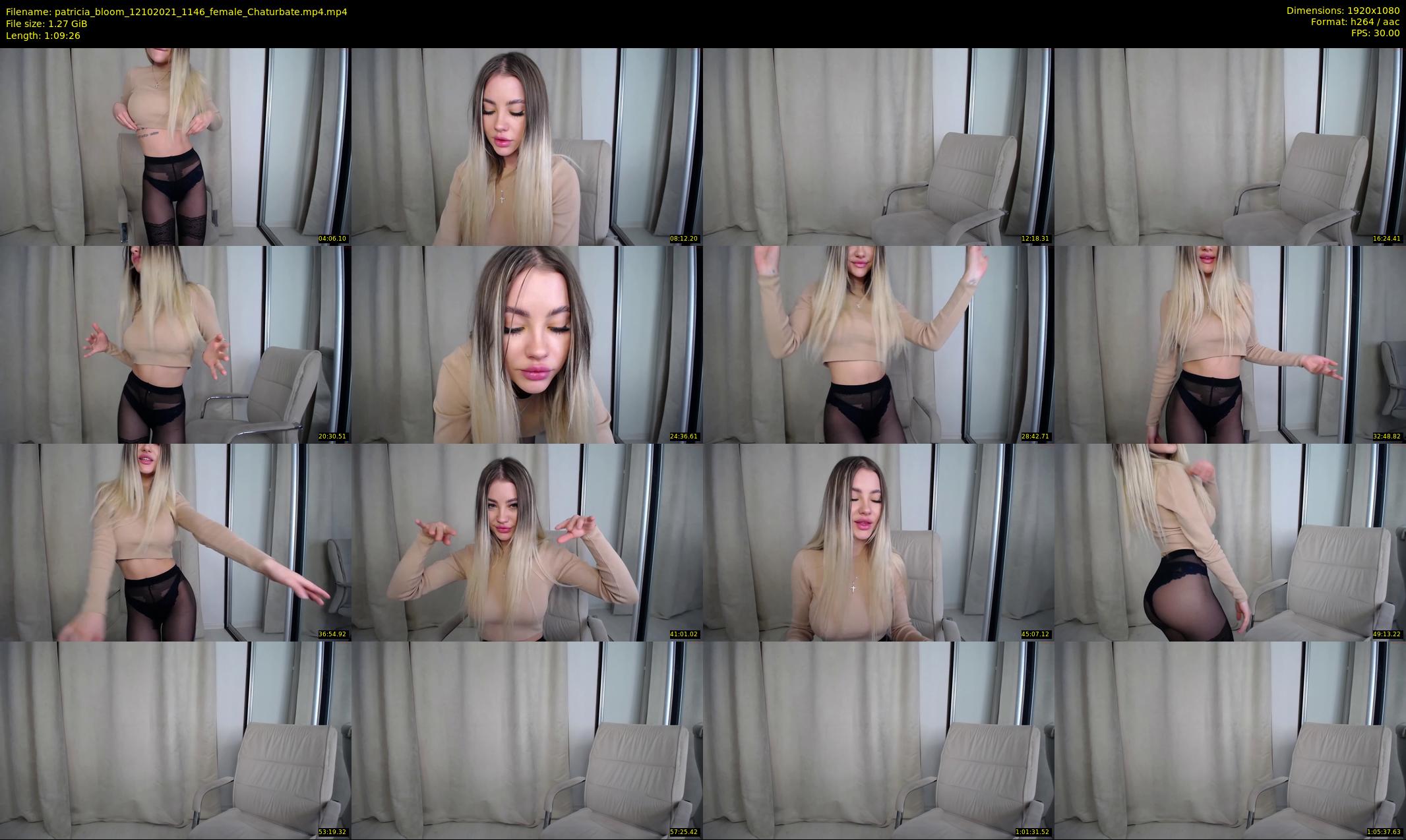 patricia_bloom — 70 minute Chaturbate female cam show recording, 1080p, Oct 12, 2021