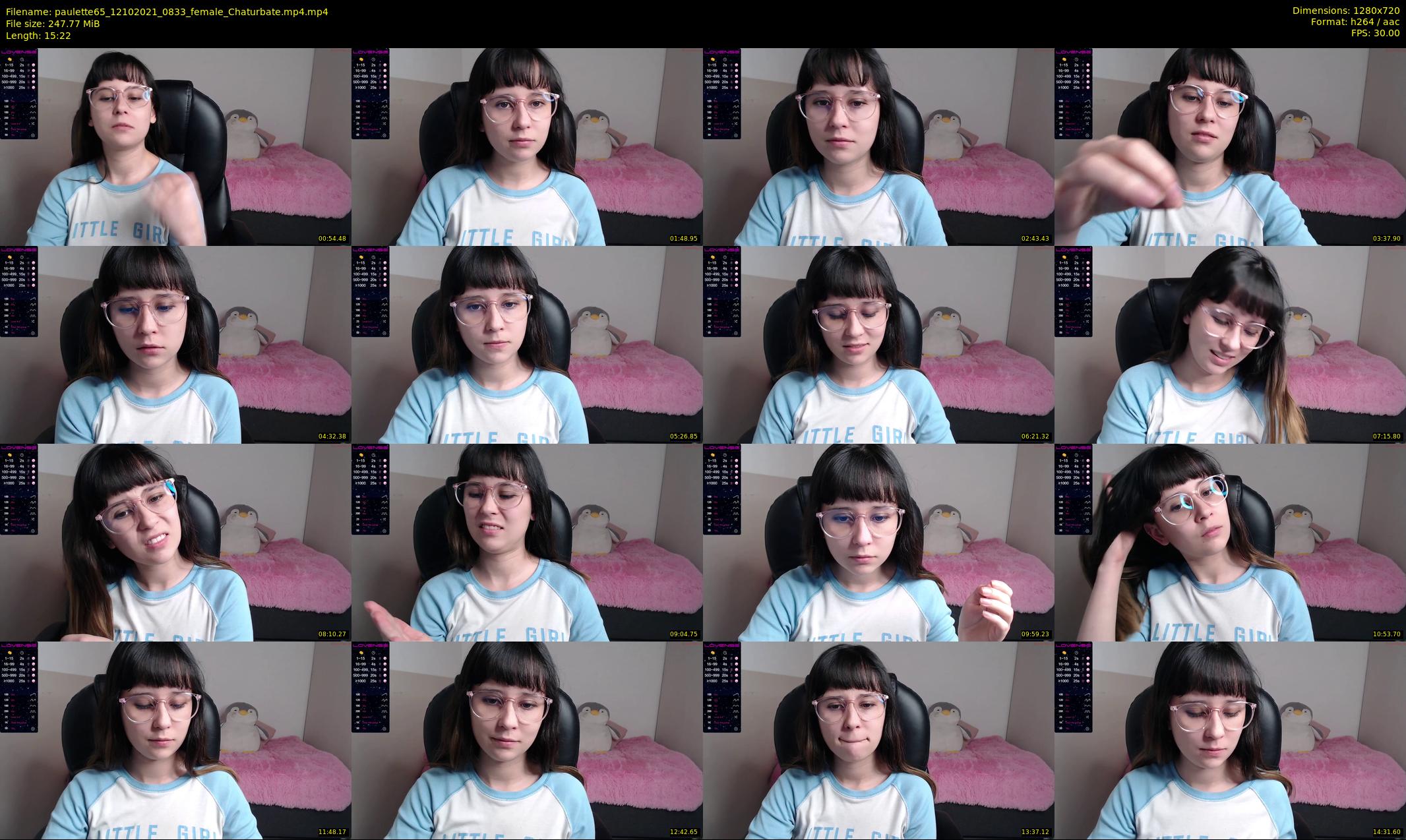 paulette65 — 16 minute Chaturbate female cam show recording, 720p, Oct 12, 2021