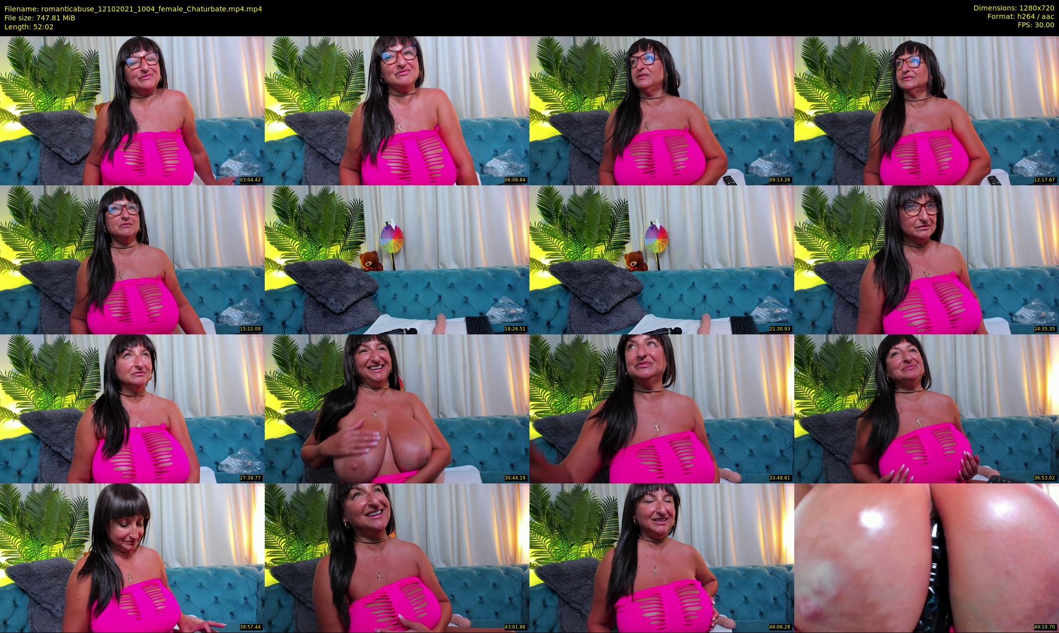 romanticabuse — 53 minute Chaturbate female cam show recording, 720p, Oct 12, 2021