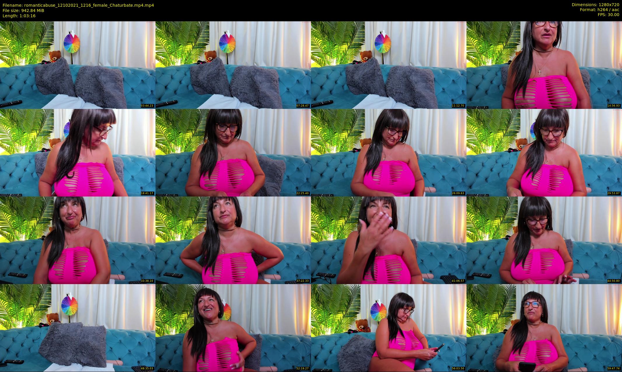romanticabuse — 64 minute Chaturbate female cam show recording, 720p, Oct 12, 2021