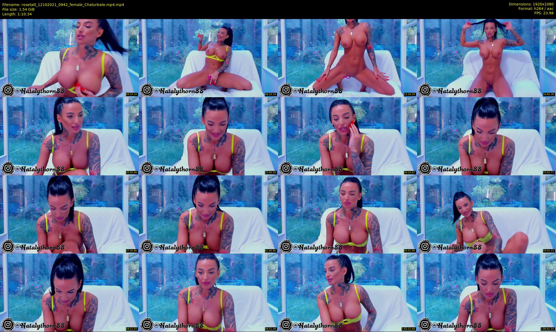 rosetatt — 71 minute Chaturbate female cam show recording, 1080p, Oct 12, 2021