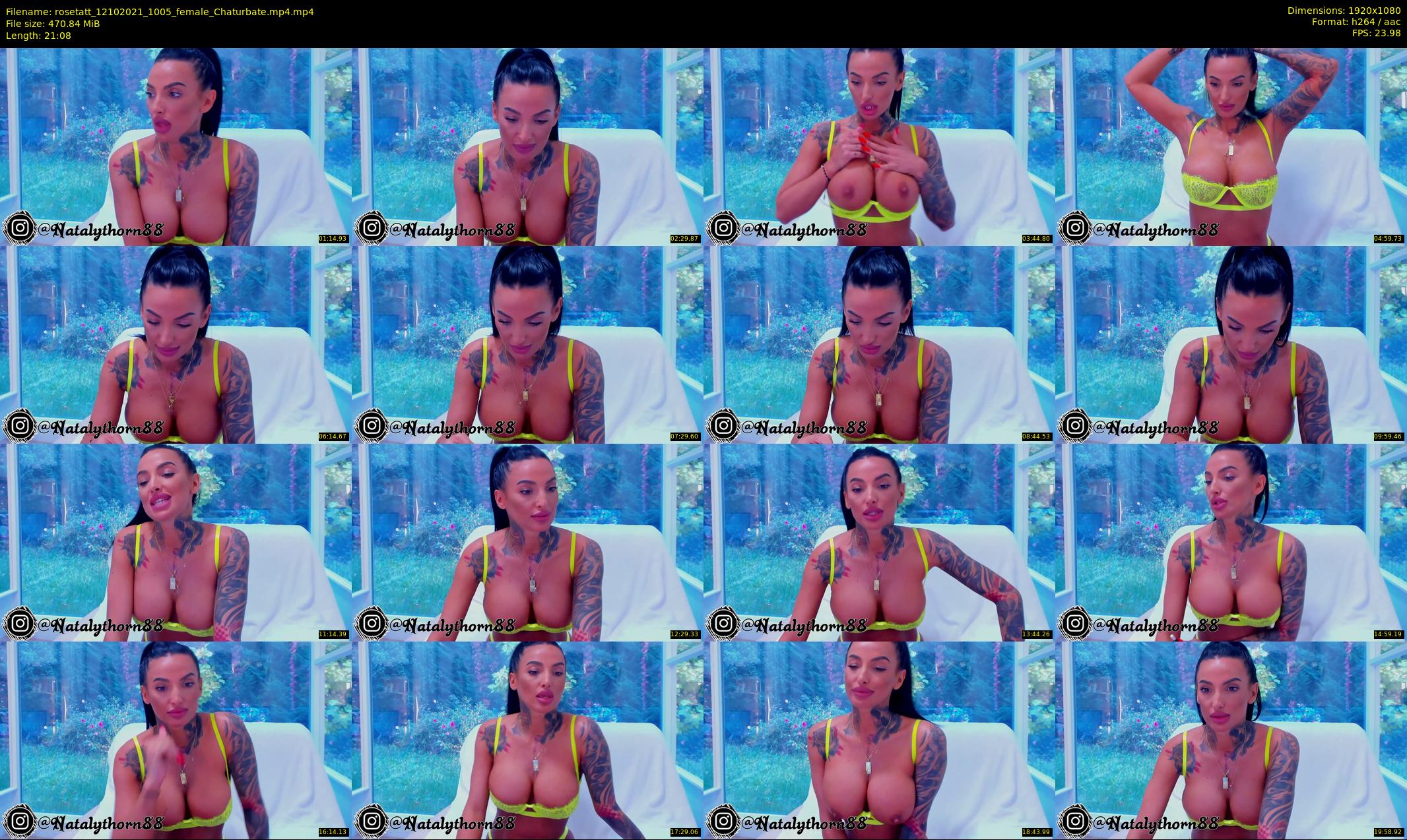 rosetatt — 22 minute Chaturbate female cam show recording, 1080p, Oct 12, 2021
