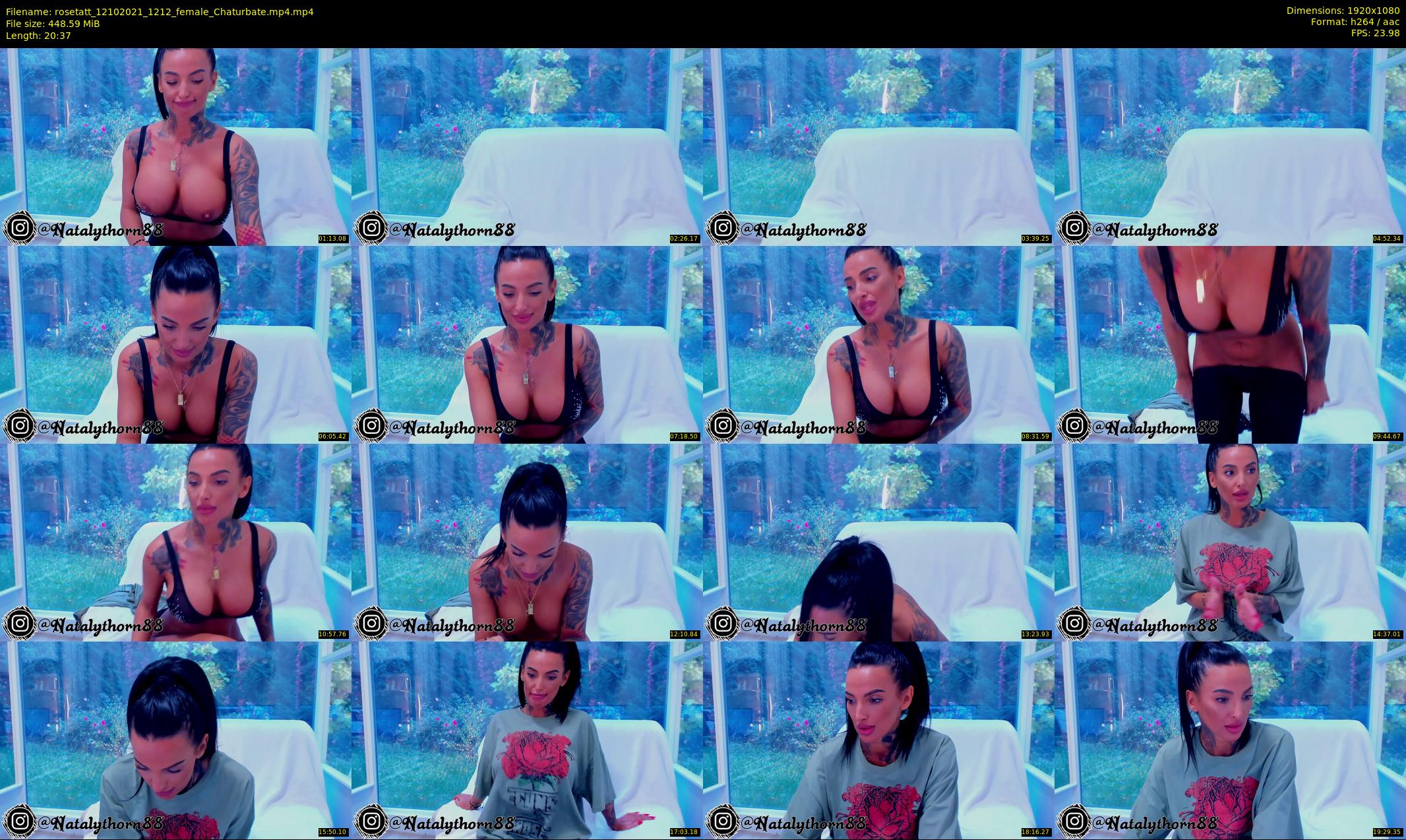 rosetatt — 21 minute Chaturbate female cam show recording, 1080p, Oct 12, 2021