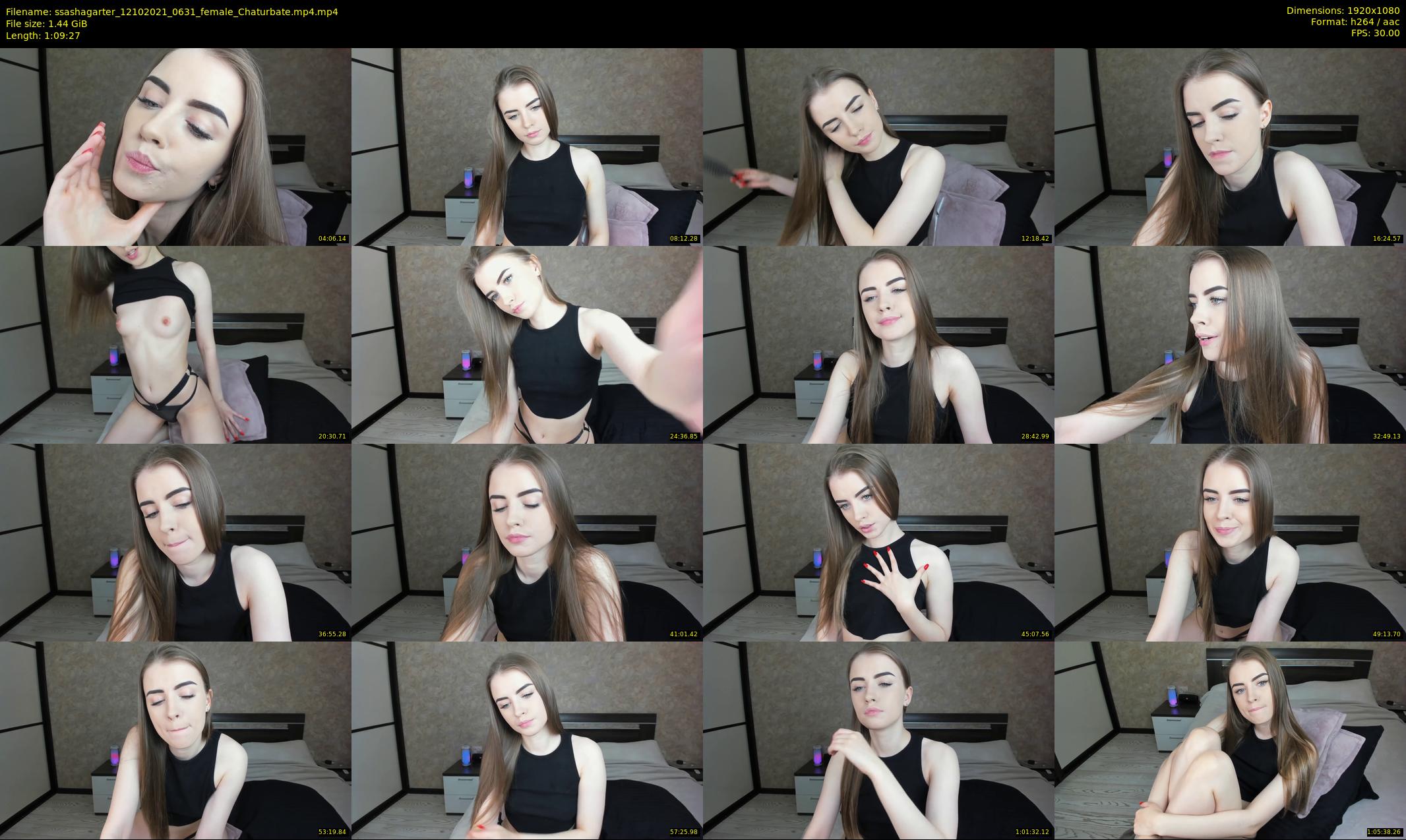 ssashagarter — 70 minute Chaturbate female cam show recording, 1080p, Oct 12, 2021