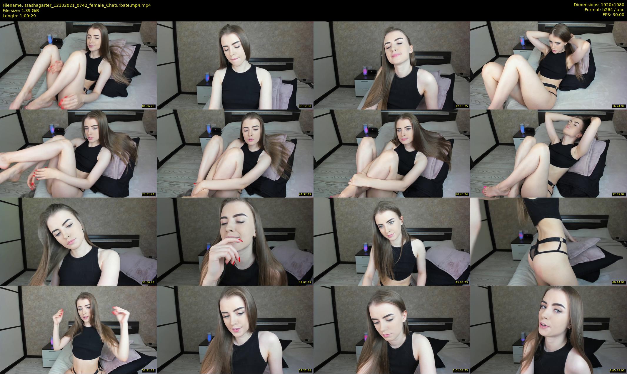 ssashagarter — 70 minute Chaturbate female cam show recording, 1080p, Oct 12, 2021